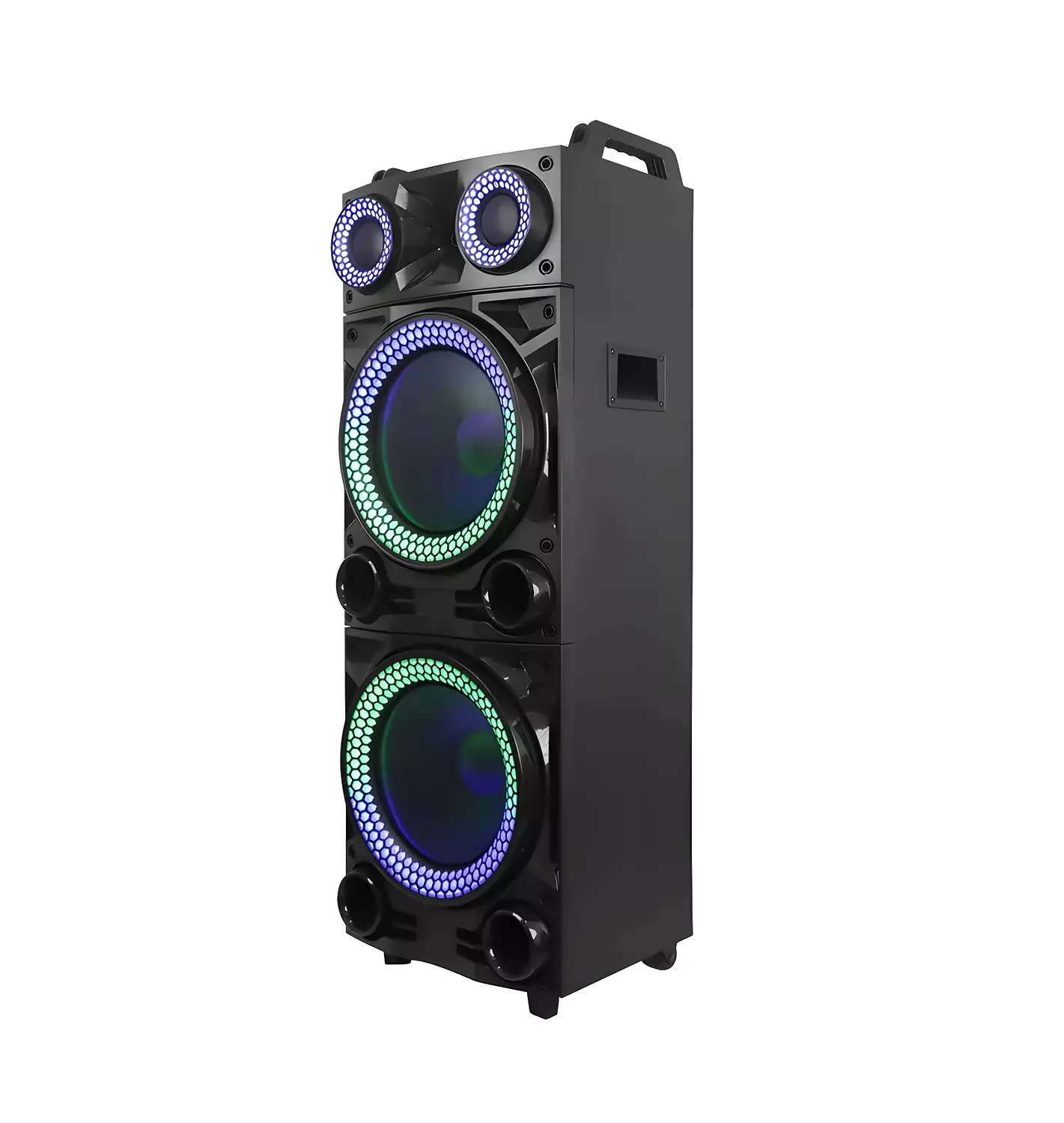 Vovo V-1215 Double 12 Inch Party Speaker with 100W Power hover image