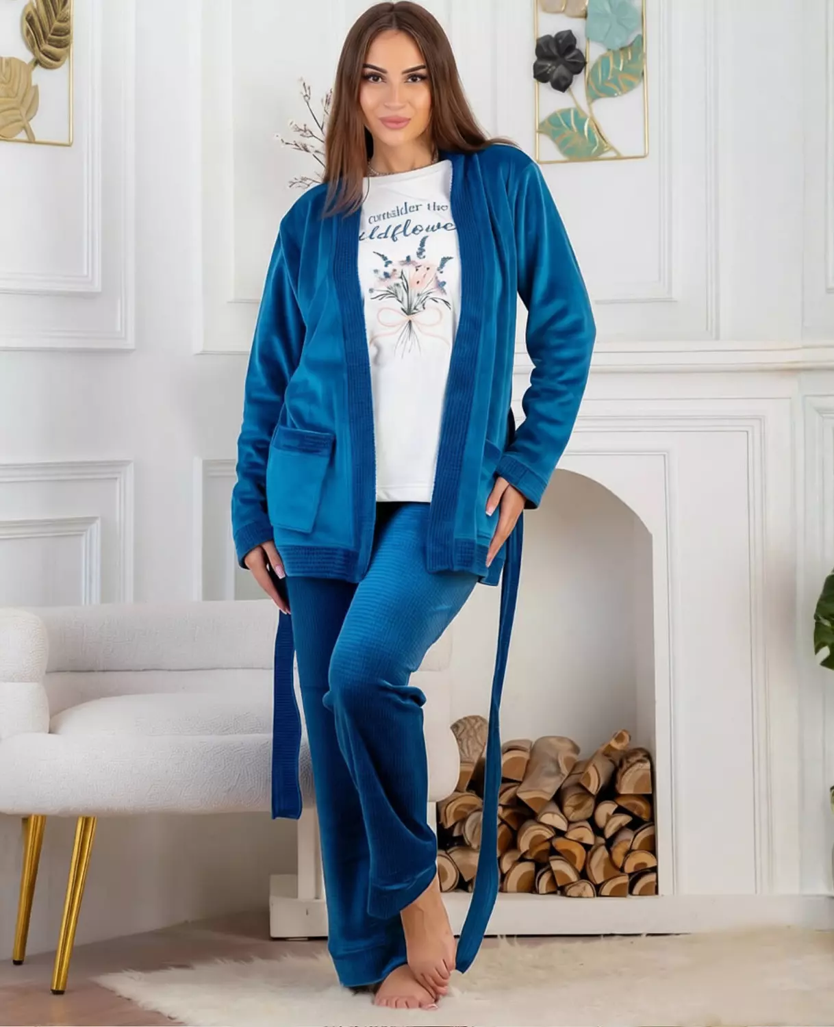 3-Piece Wildflower Print Lounge Set image