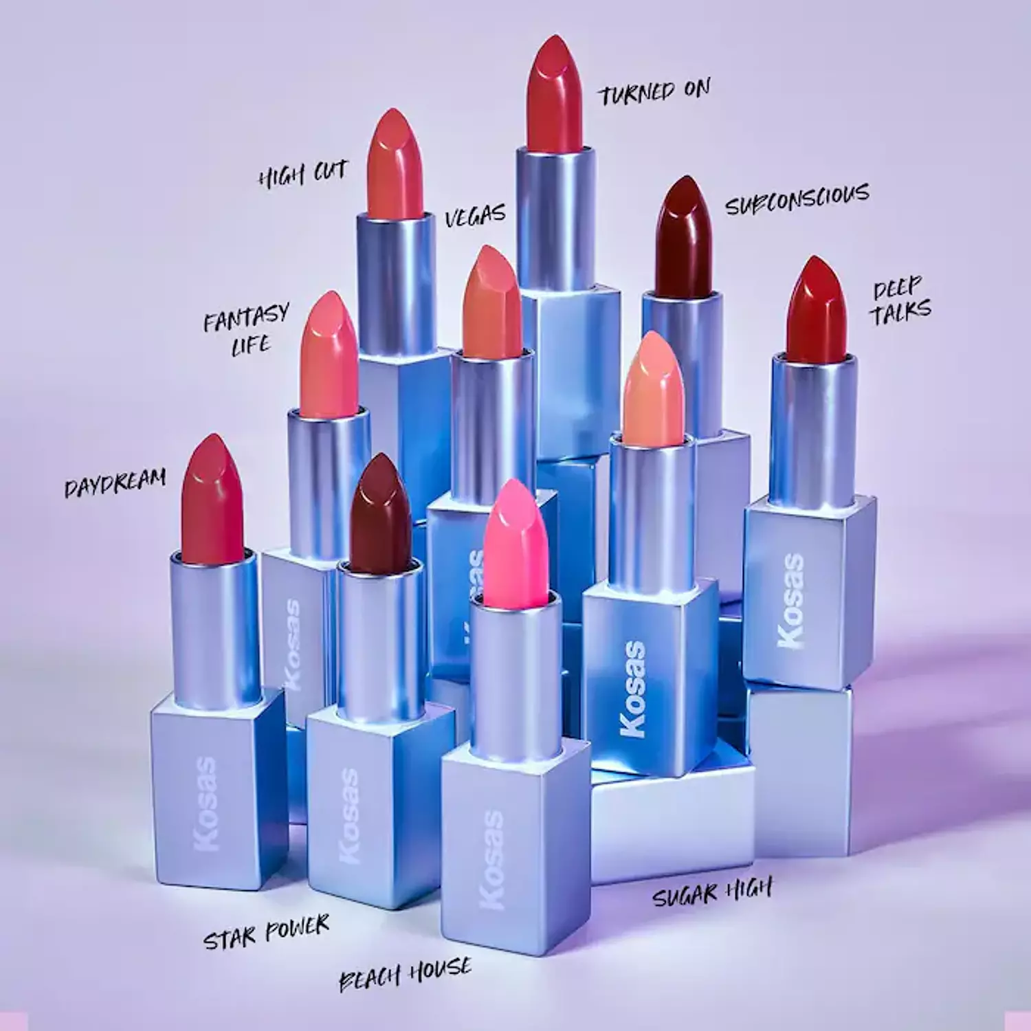 Kosas  Weightless Lip Color Nourishing Satin Lipstick Daydream - cool pink 3