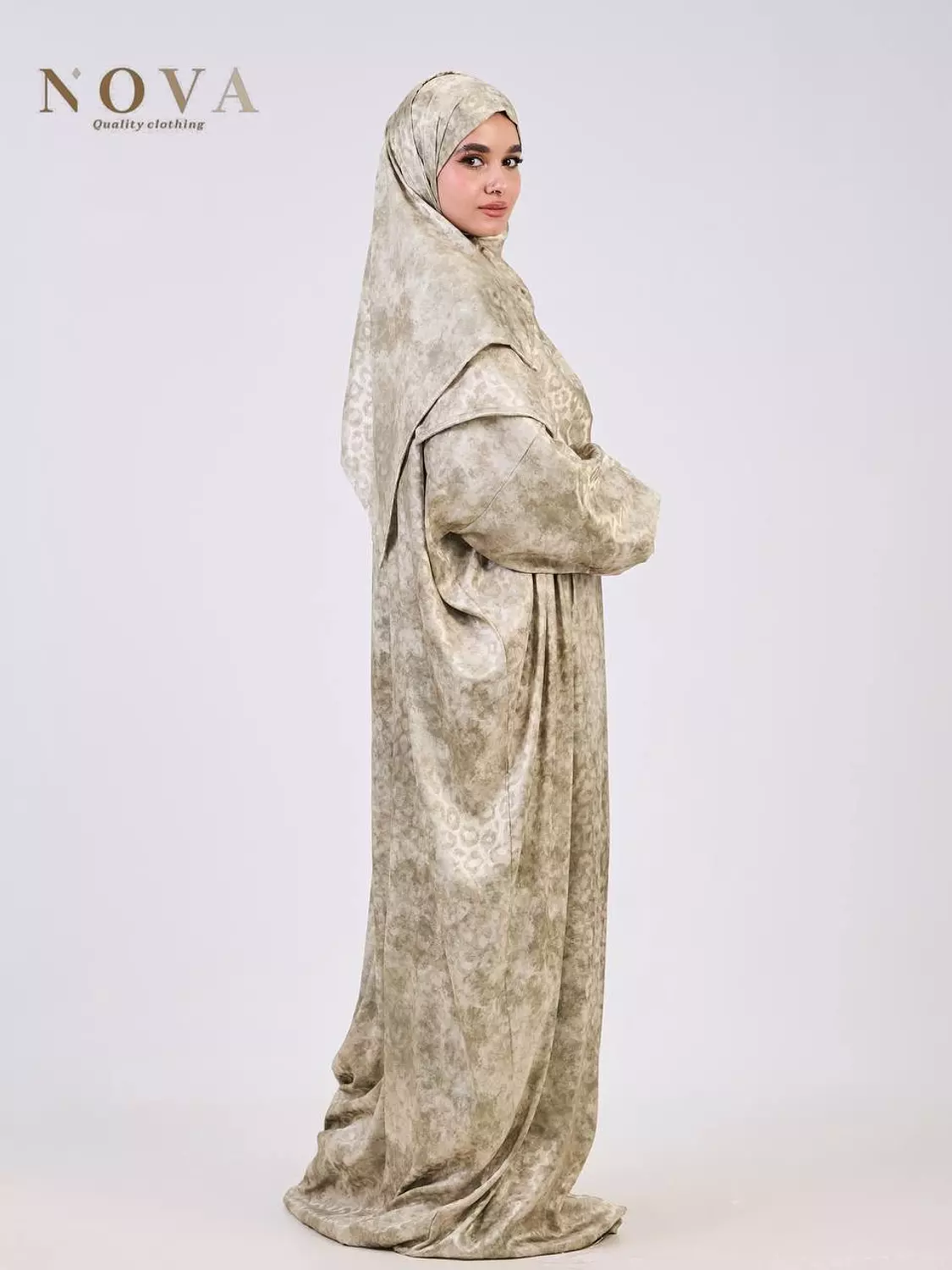 Olive-toned Printed Jacquard  1