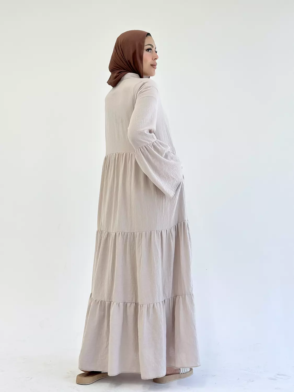 SERENITY DRESS IN BEIGE 3