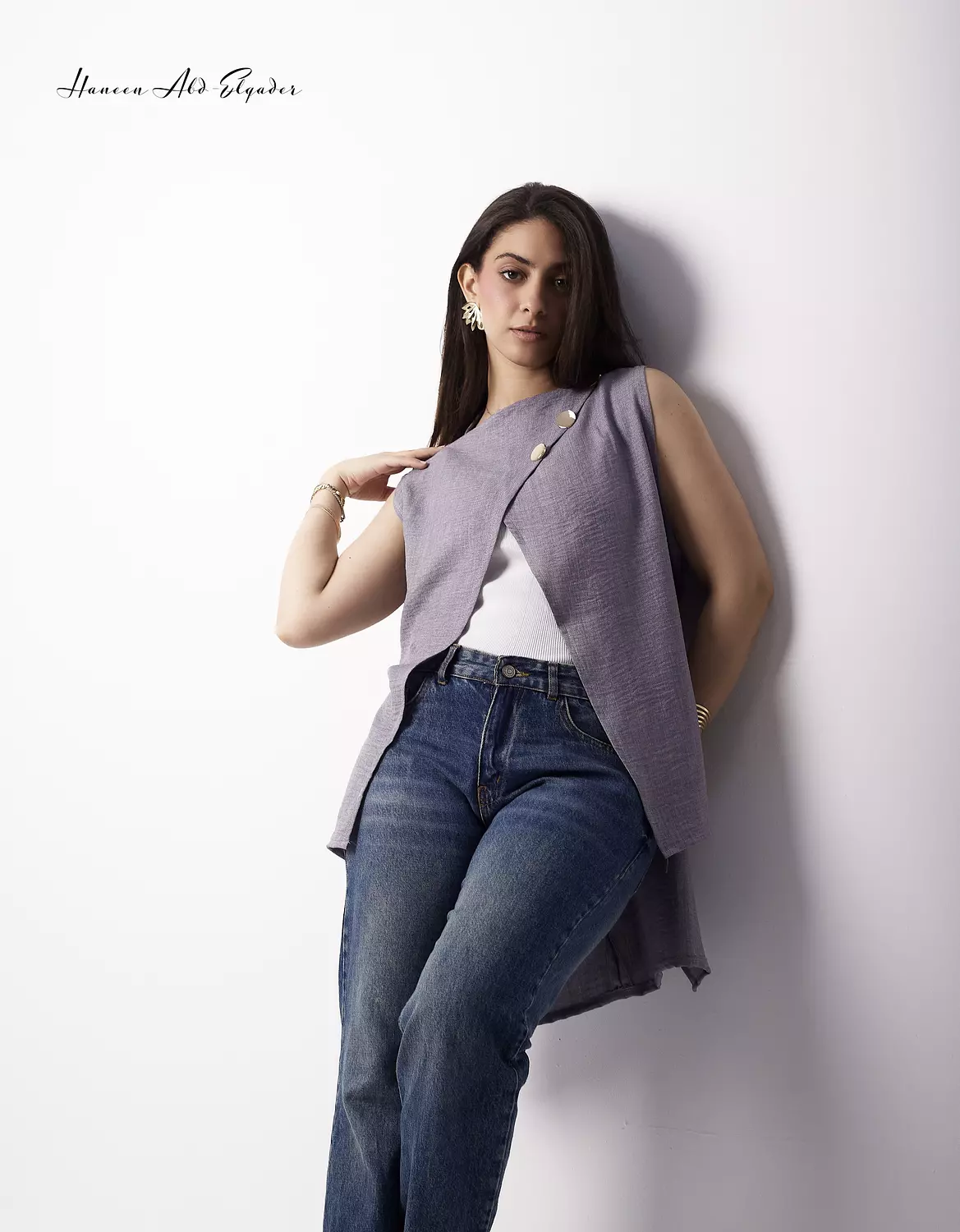 Gray wrap blouse  4