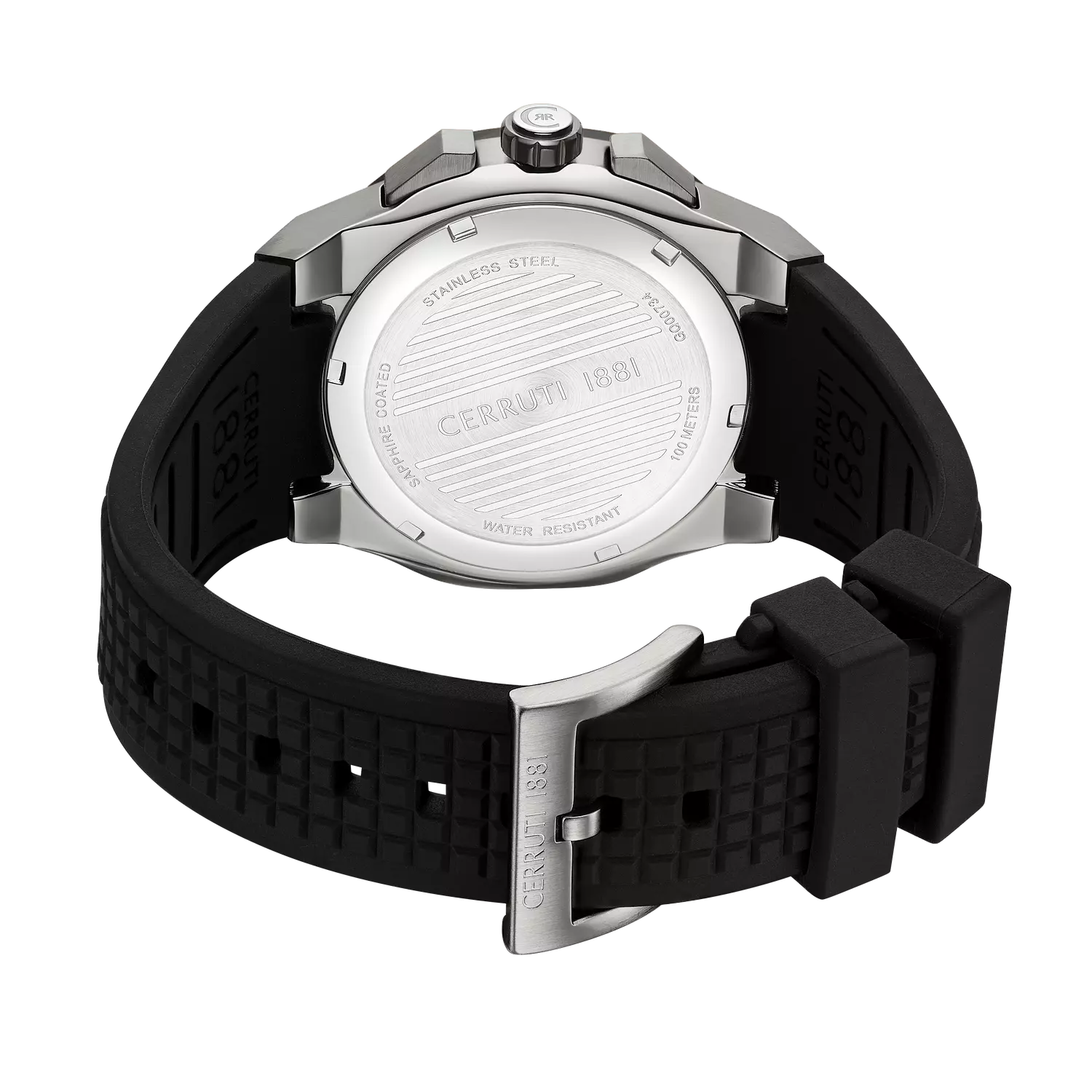 Cerruti 1881 Razzuolo Chronograph Watch for Men - Black Dial, Black Strap 1