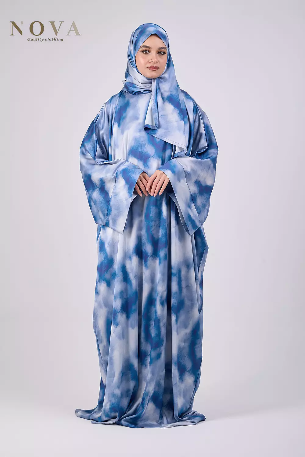 Tie Dye casual satin image