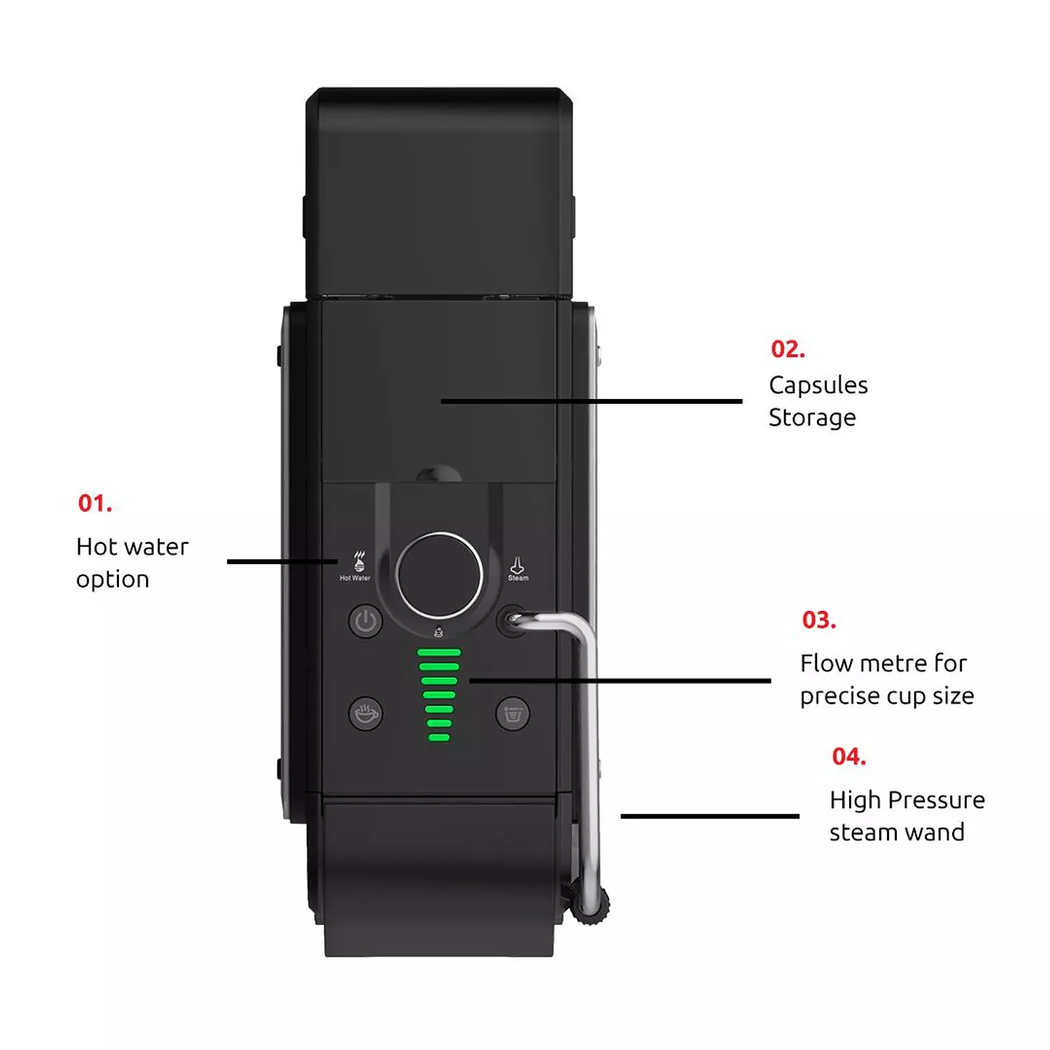 PRIME Ultimo 7 in 1 Multi-Capsule Coffee Machine  hover image