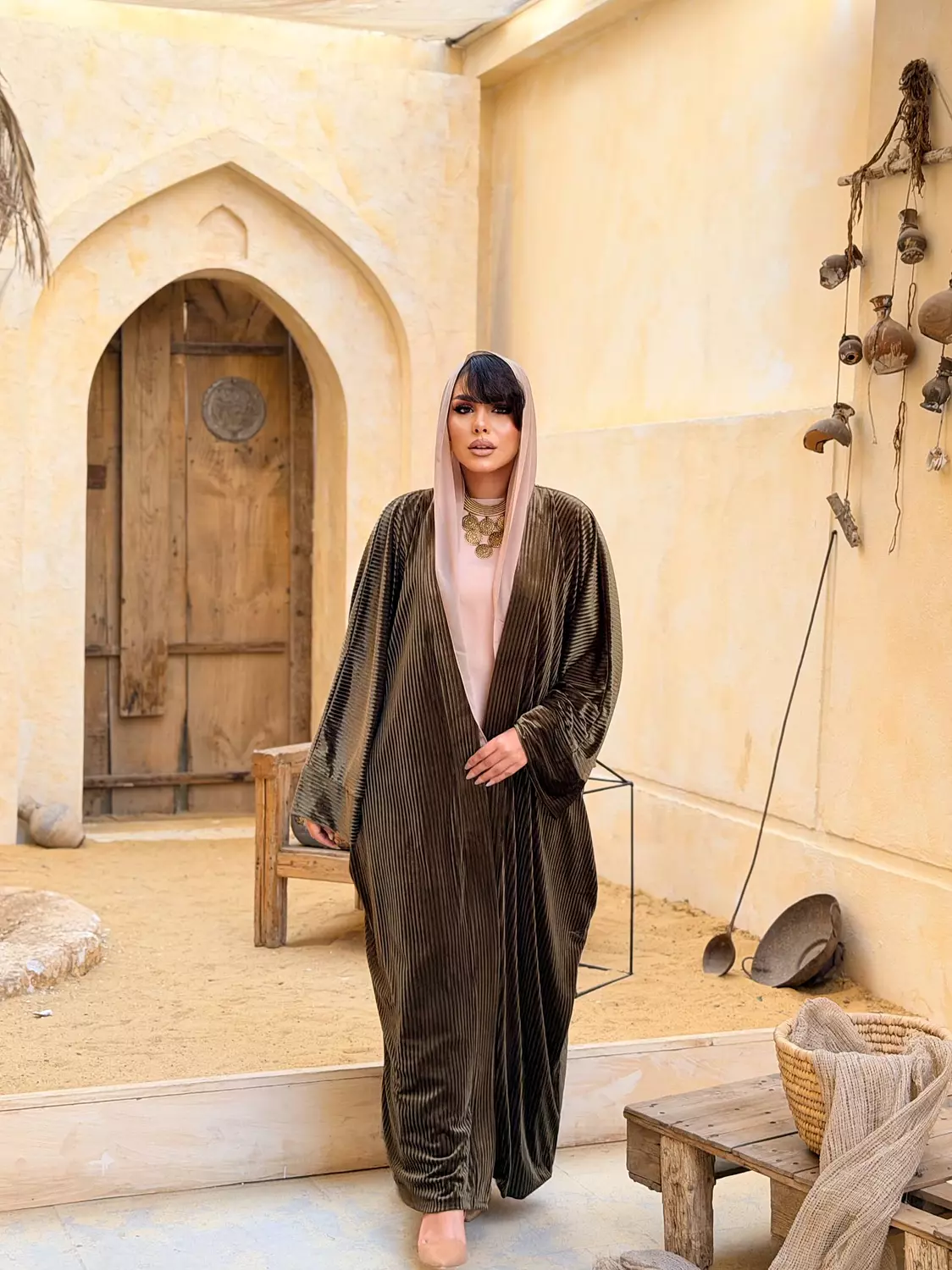 Al Aseel Kuftan In Olive  image