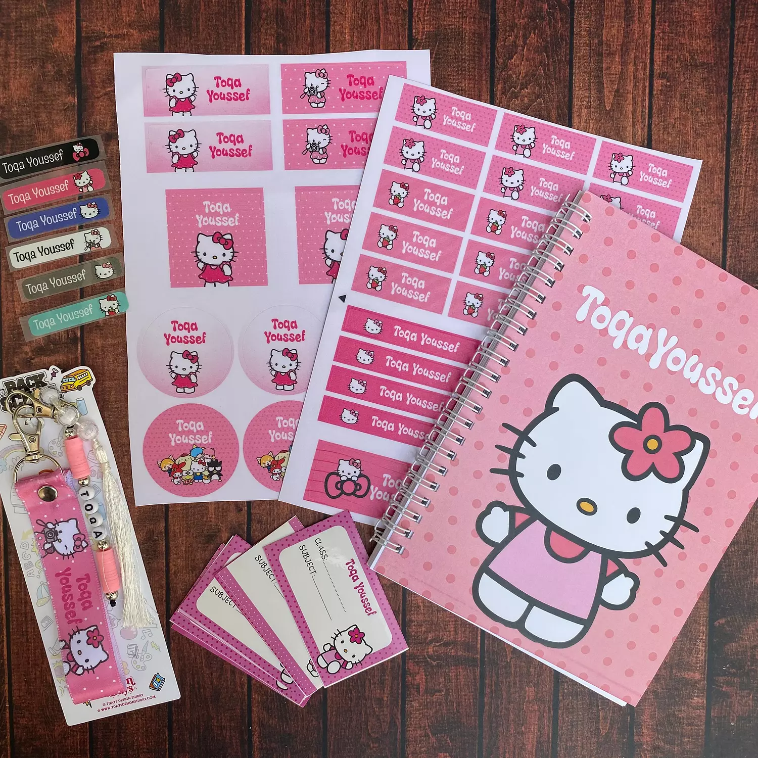 Hello Kitty School Labels 2