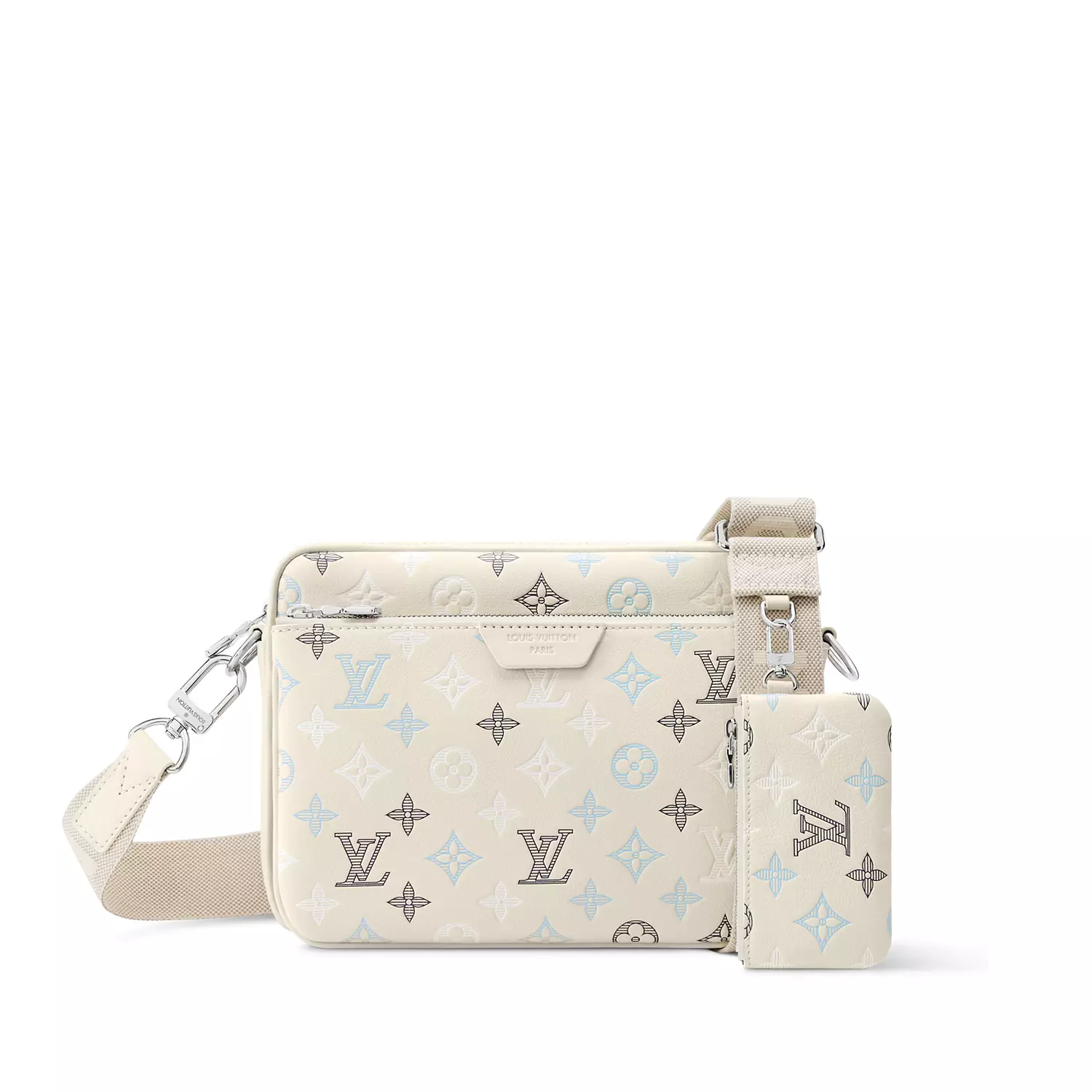 Louis Vuitton Trio Messenger bag made from white Monogram image