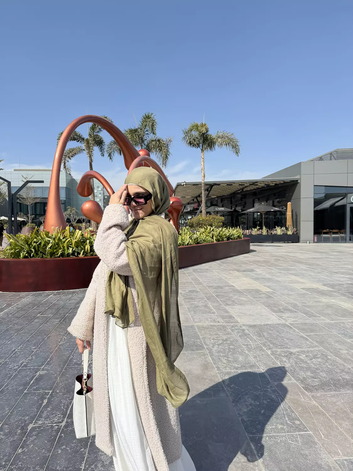 Modal olive hijab  1
