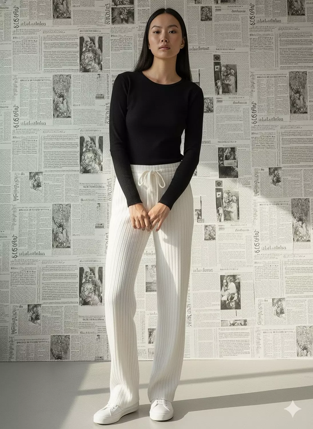 Off White Striped Pants 1