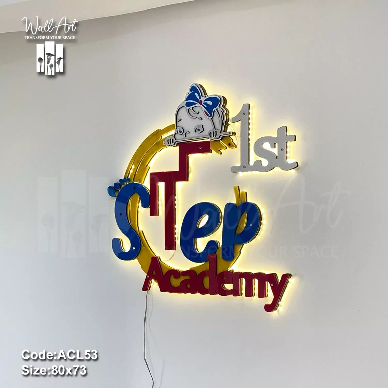 ACL53-Lighted Coloured Acrylic Logo  10