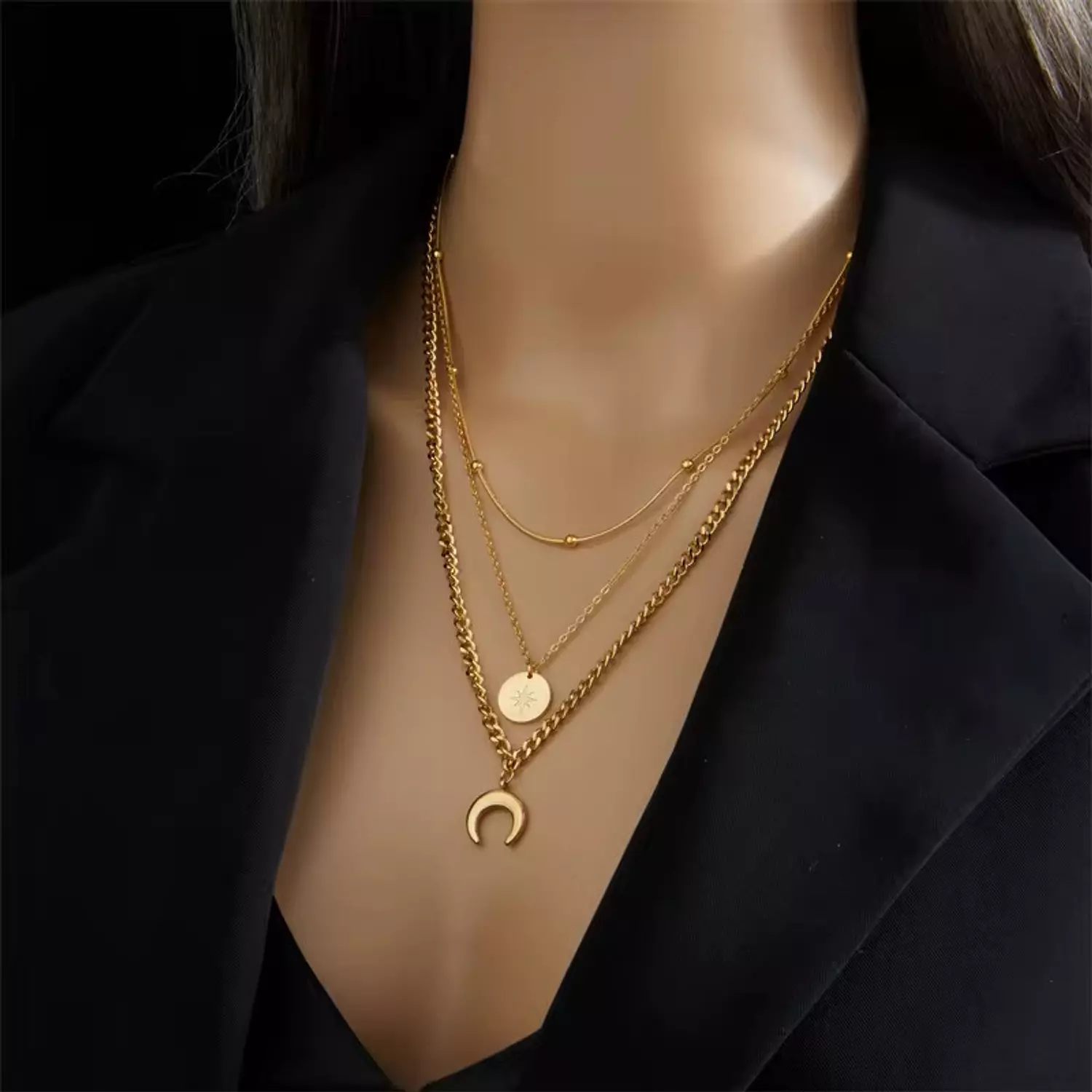 3 layers necklace image