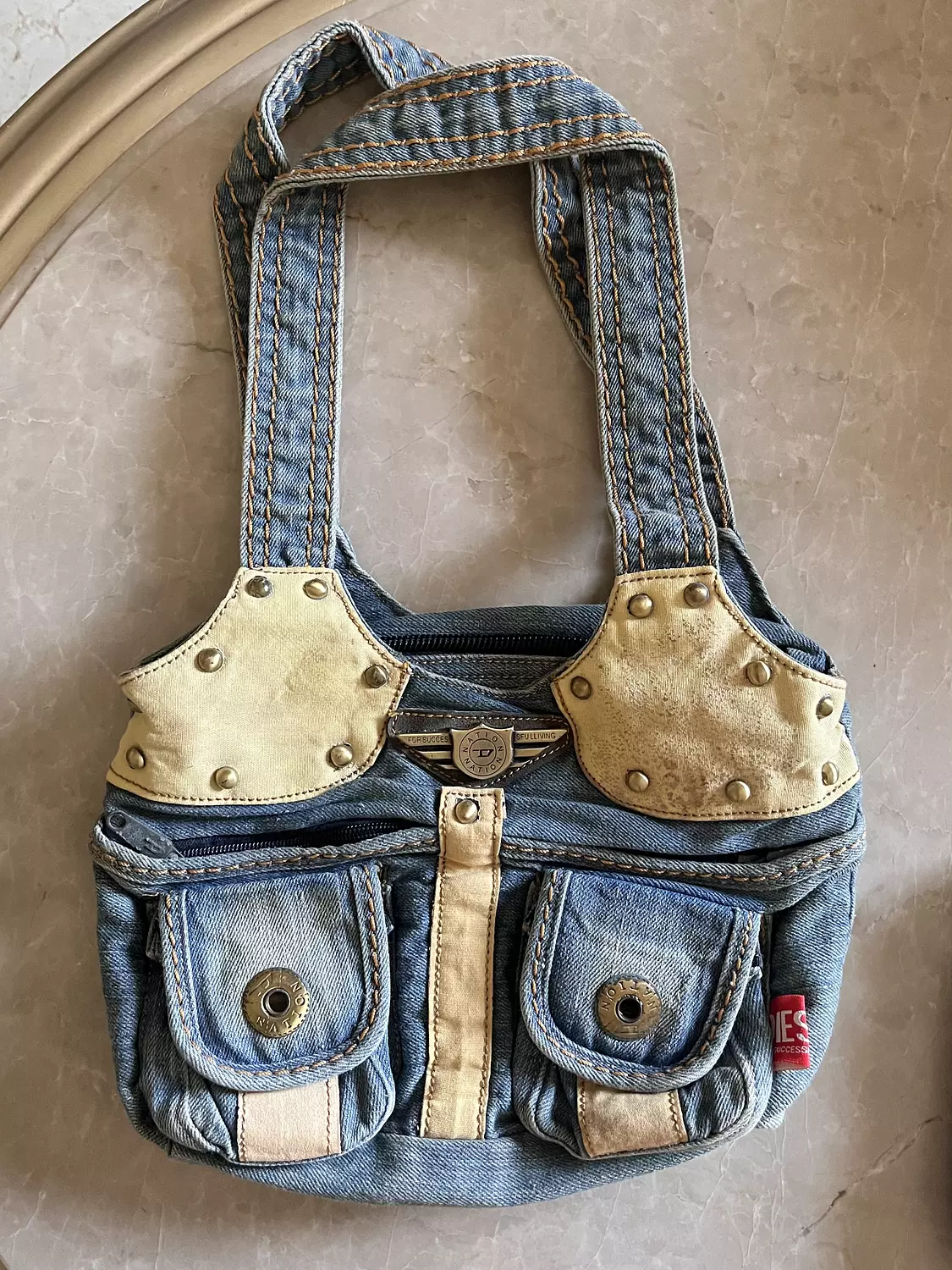 Coolest denim Diesel bag hover image