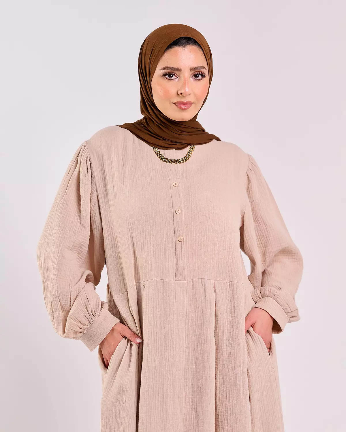 Summer Dress in Beige image