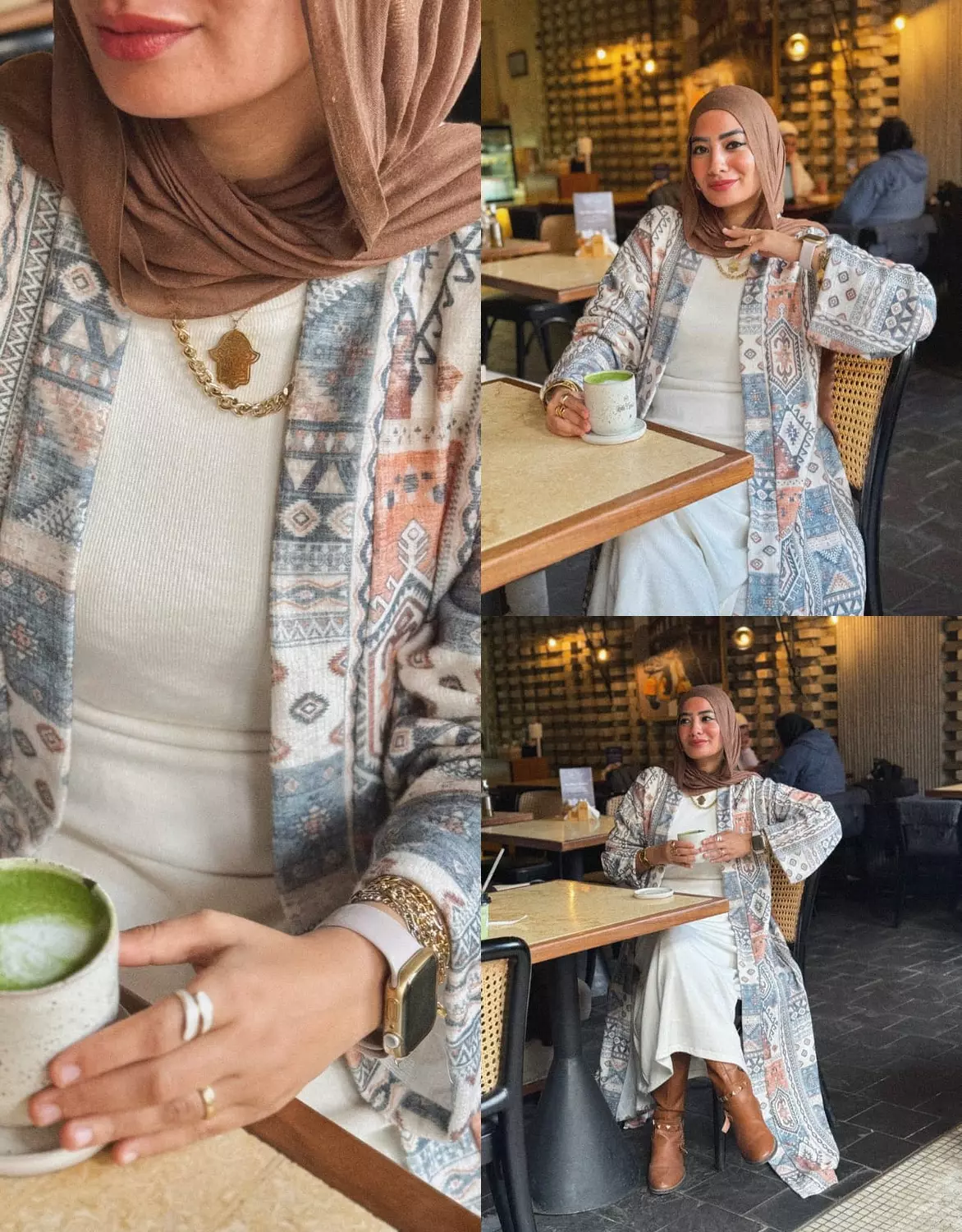 Abaya baby blue and basic dress 3