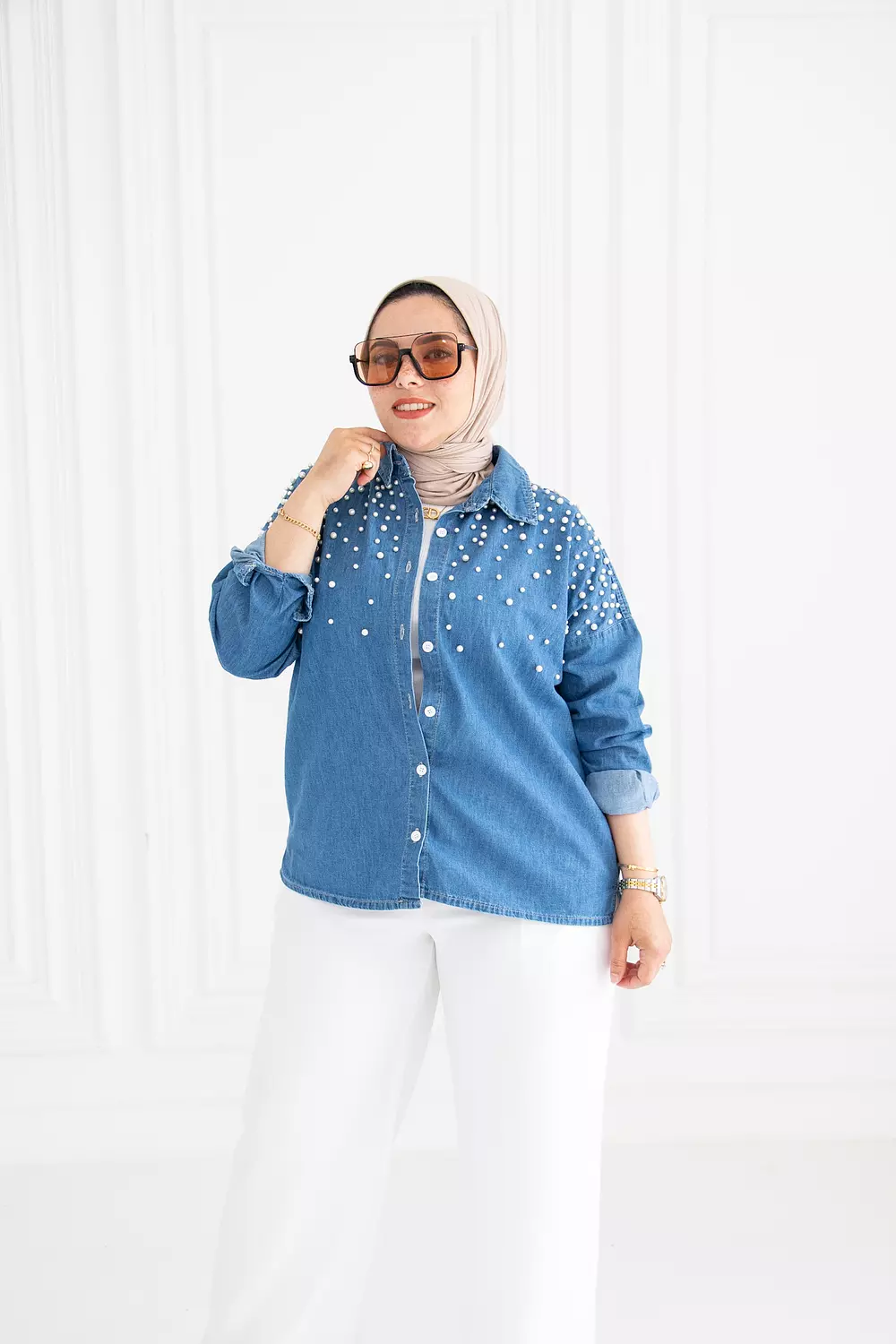 Pearl Denim Shirt 2