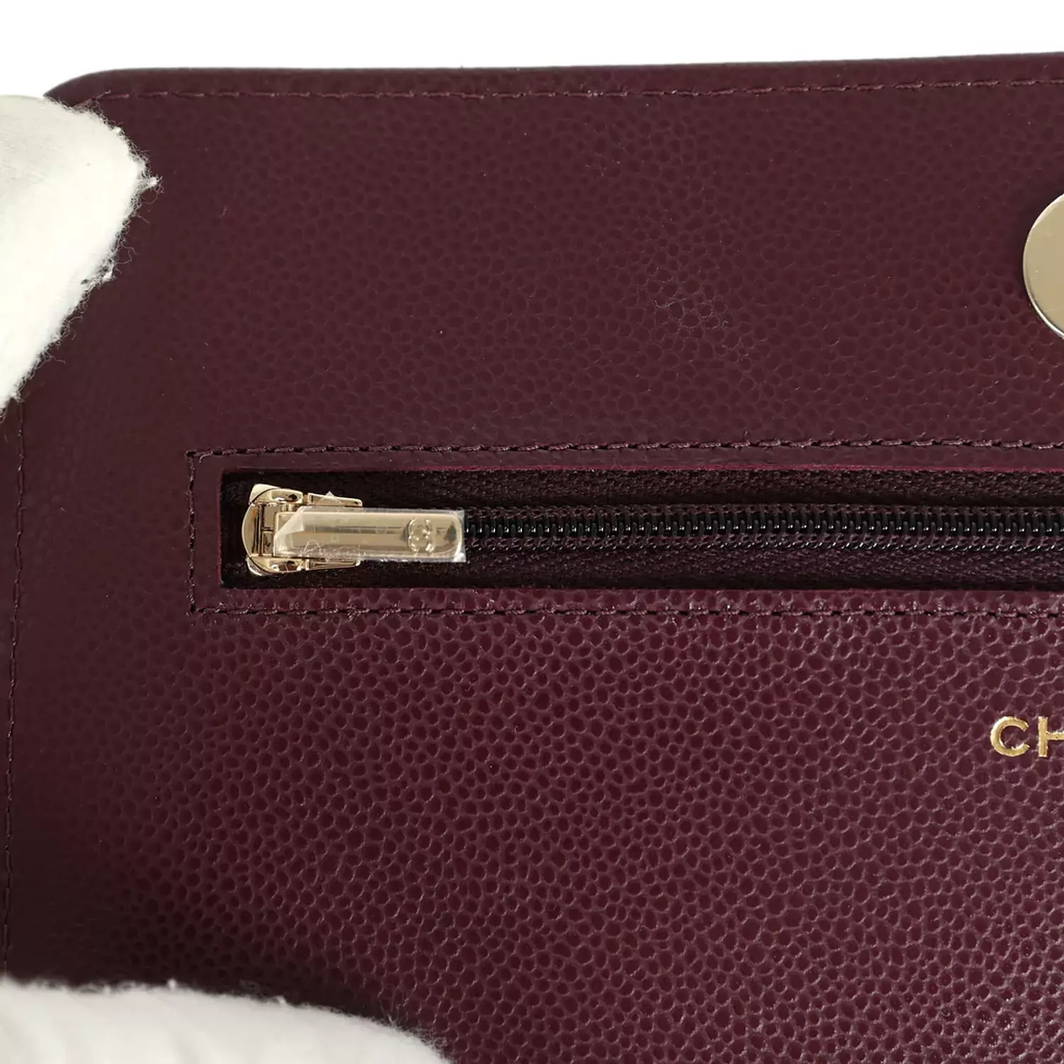 Chanel Wallet On Chain WOC Dark Burgundy Shiny Caviar Light Gold Hardware 5