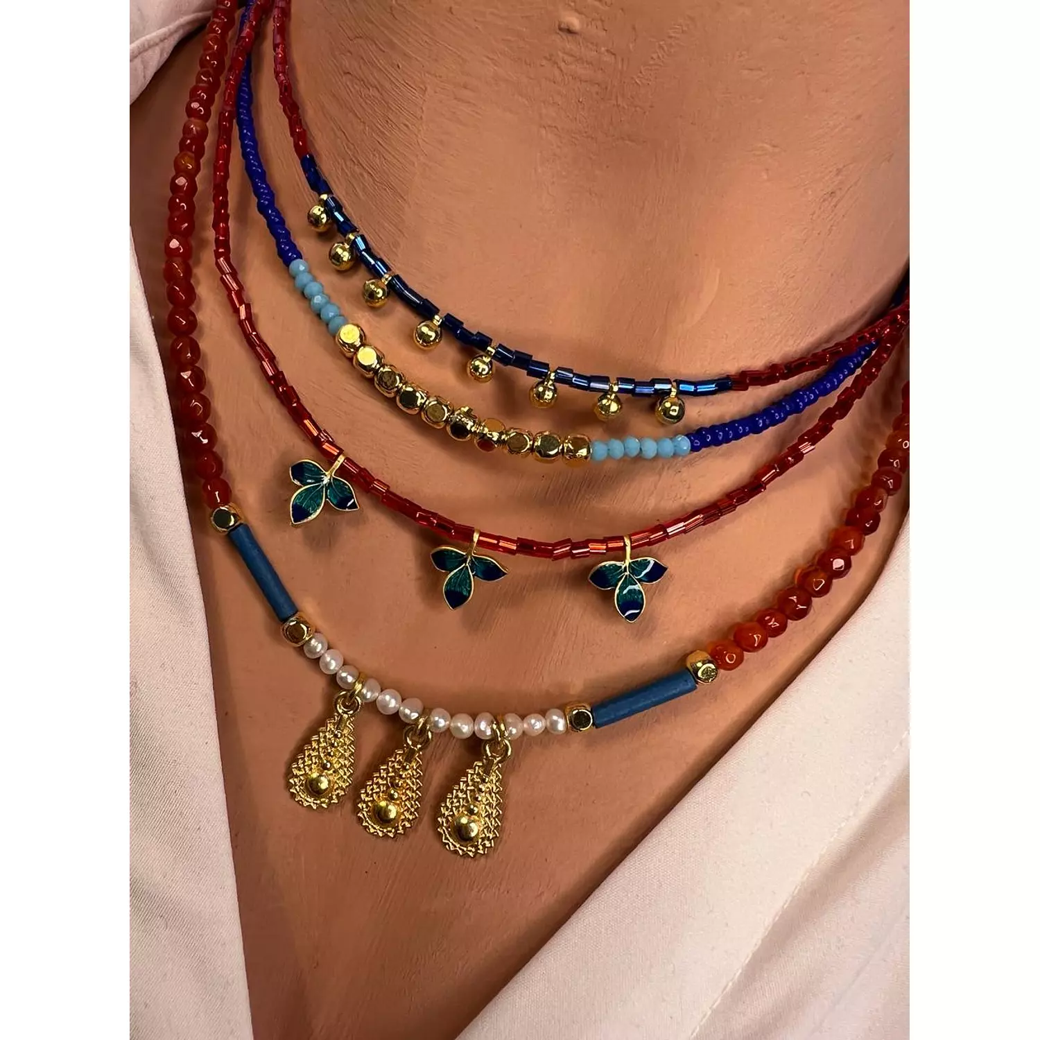 Set of four necklaces  hover image