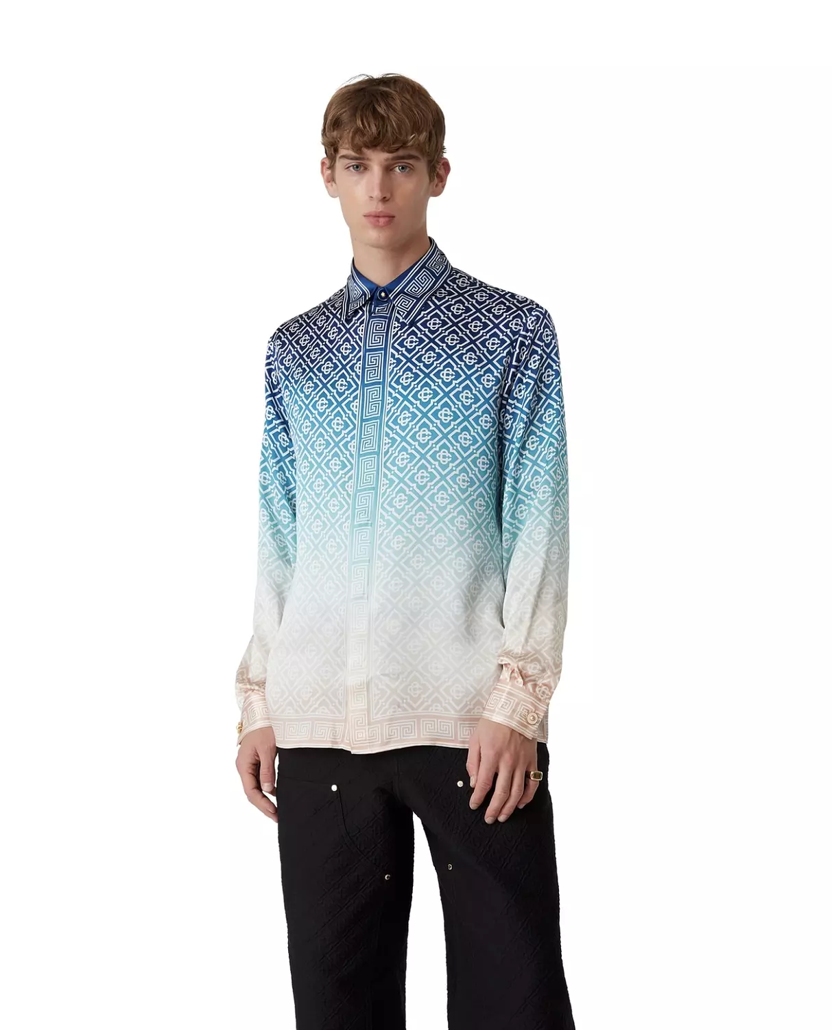 CASABLANCA LONG SLEEVE SILK SHIRT 3