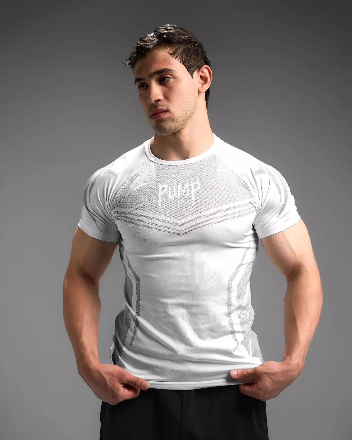 WARRIOR COMPRESSION TEES - white 5