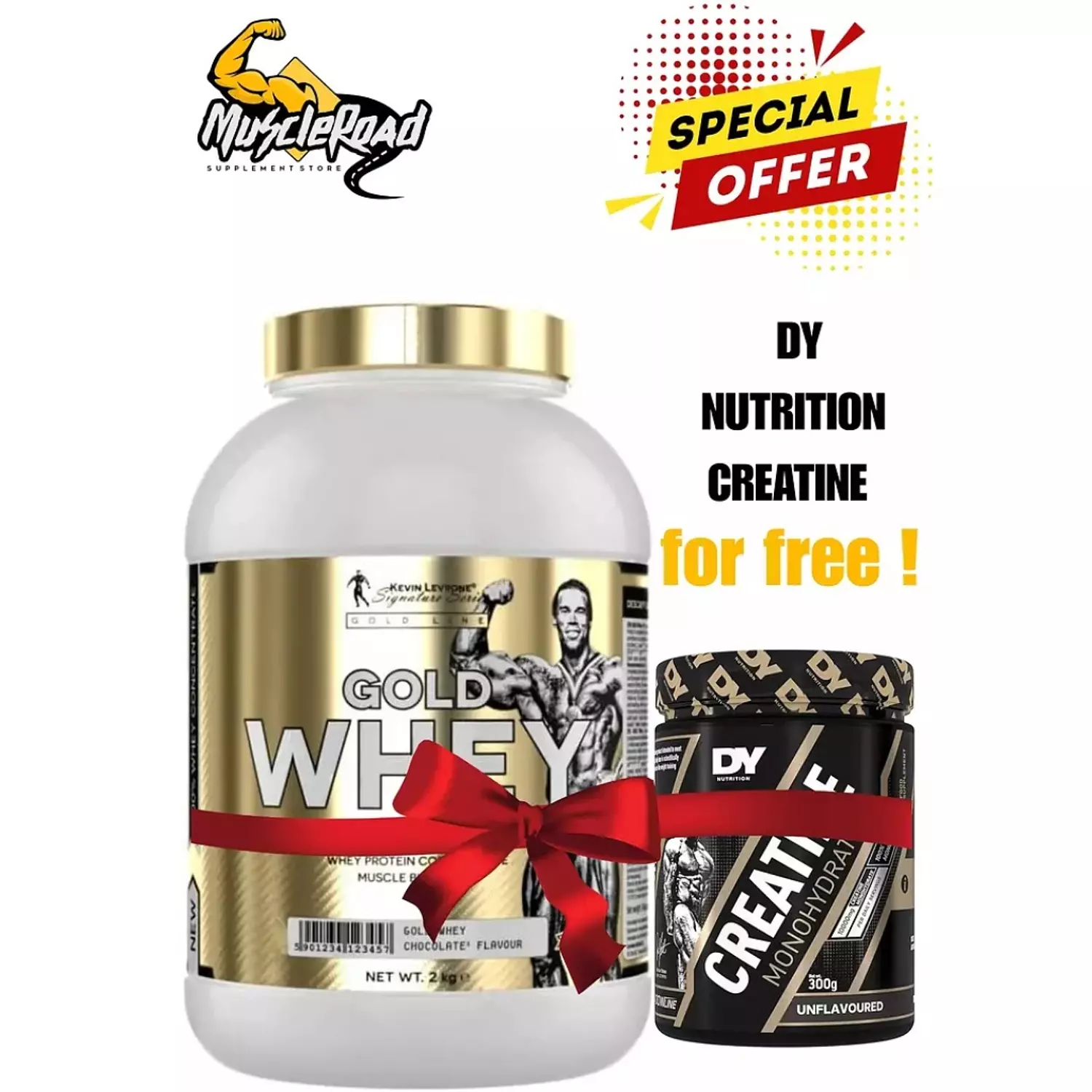 Whey Protein Kevin Levrone Gold + Free Dy Mono (60 Servings) image