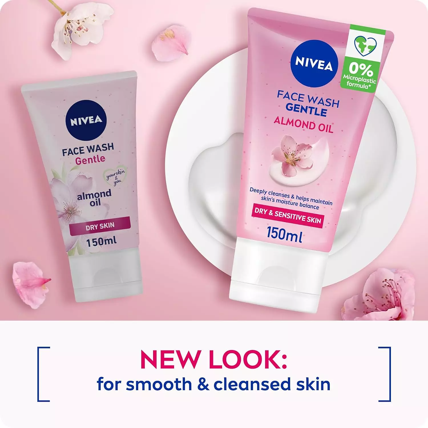 NIVEA GENTLE FACE WASH ALMOND OIL FOR DRY&SENSITIVE SKIN 150 ML 4