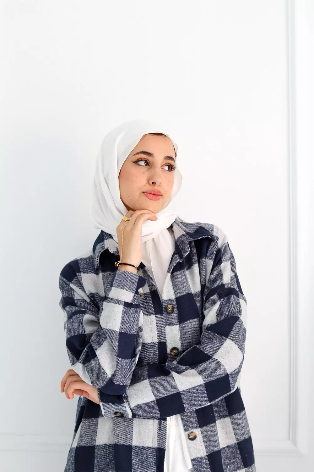 Blue Checkered Oversize Shirt 6