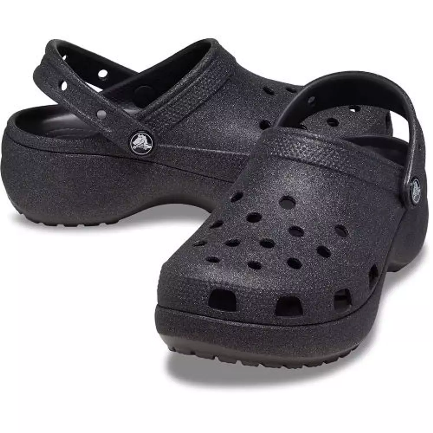Classic Platform Glitter Clog-Black image