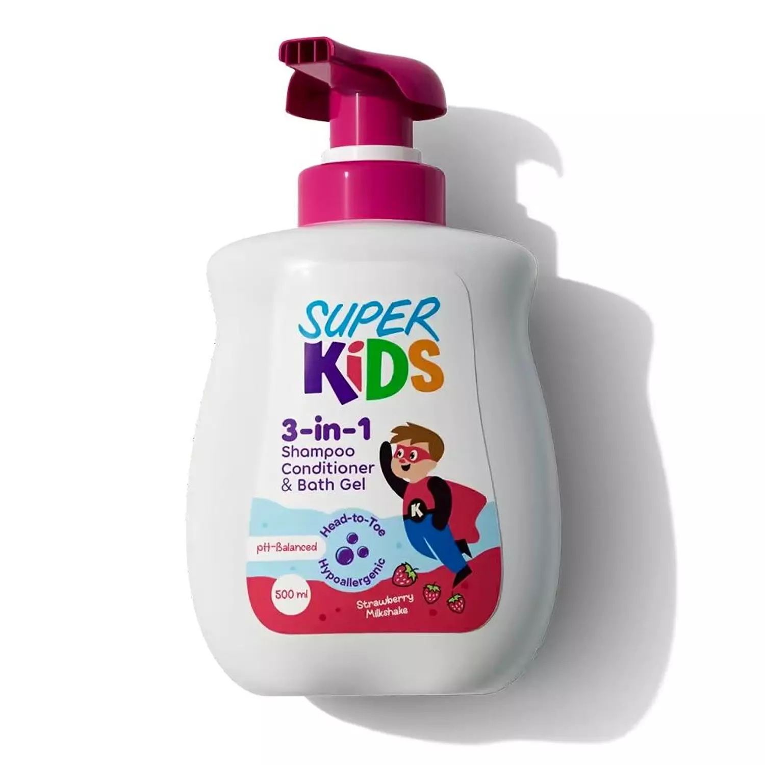 Superkids 3 in 1, shampoo, Conditioner & Shower gel 500 ml image