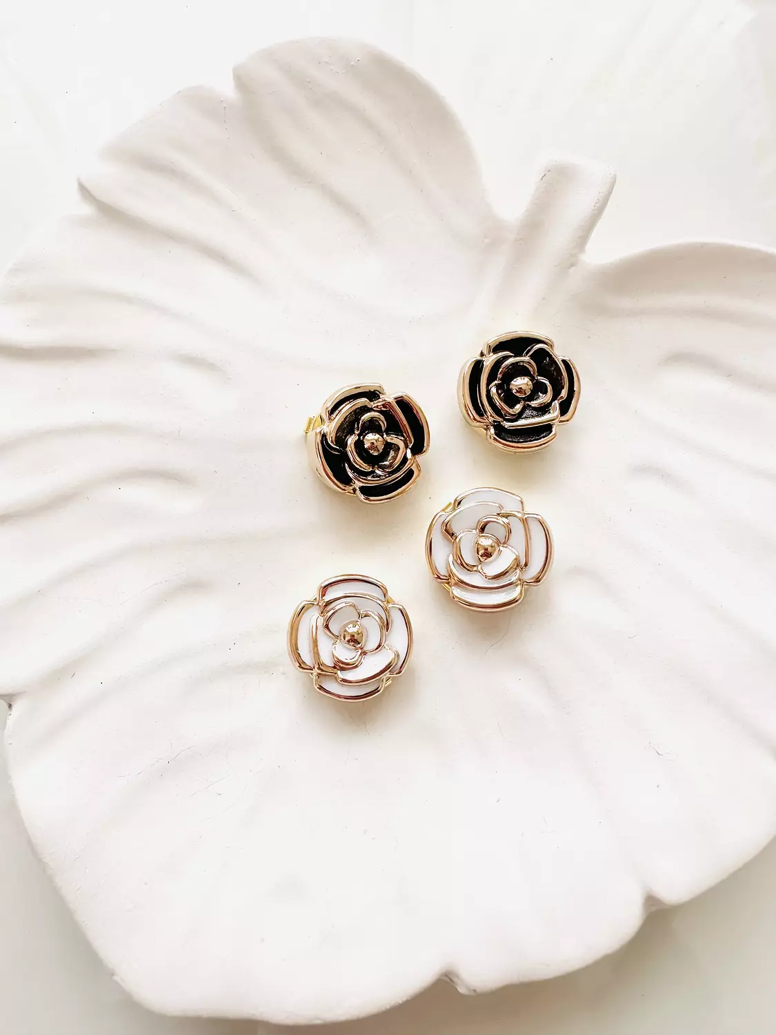 Black white button cover  image