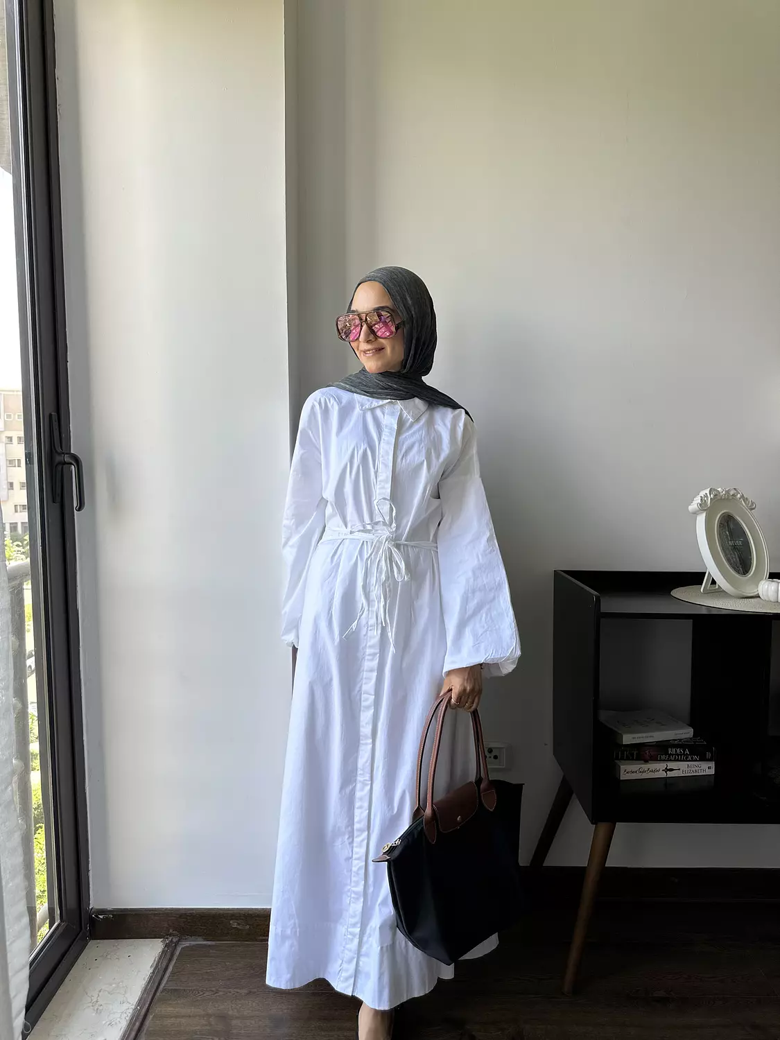 Daisy Dress In white  image