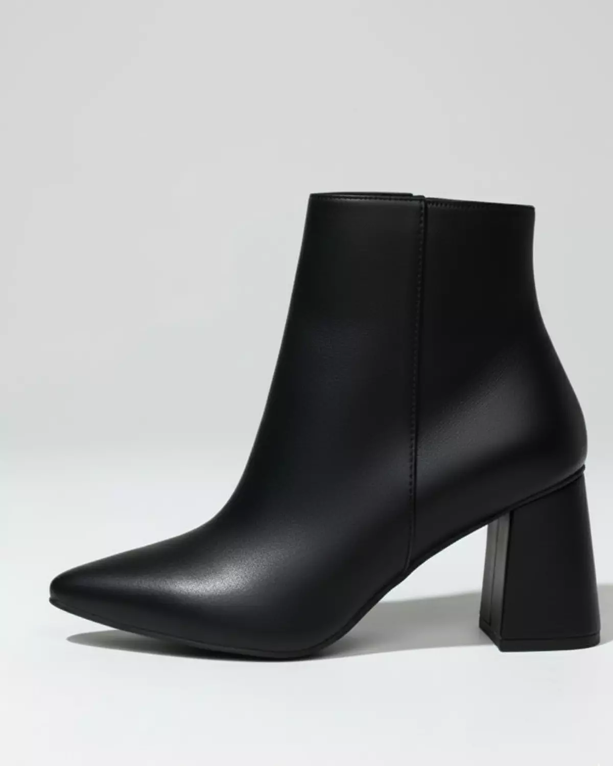 Stylish Leather Ankle Boots – Medium Heel, Side Zipper 9