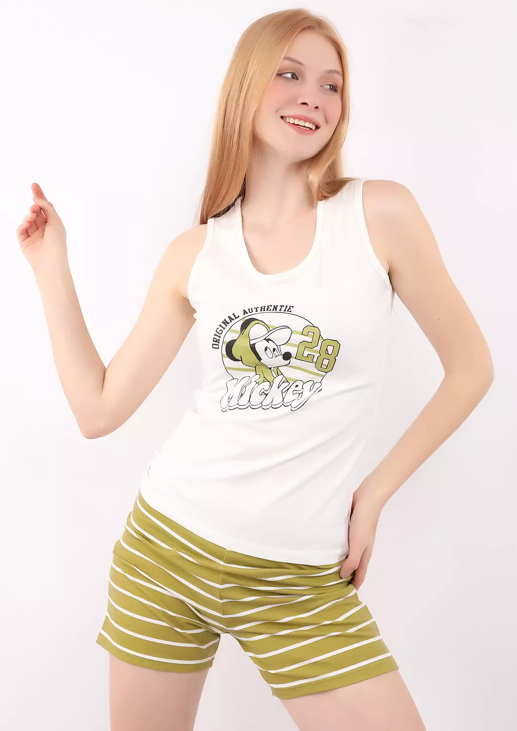 Minnie Striped Short Pajama Set 2