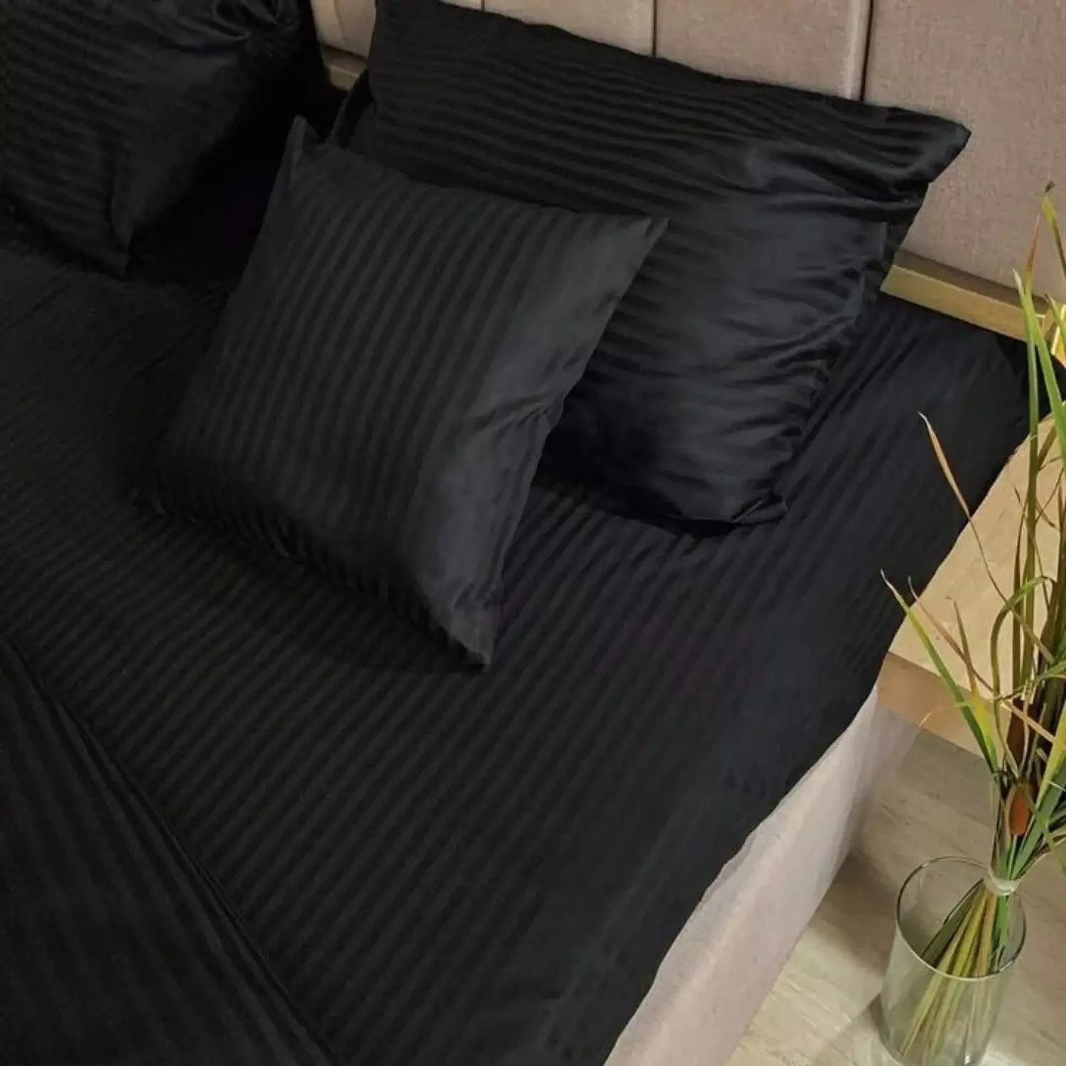 Stripe elastic sheet set image