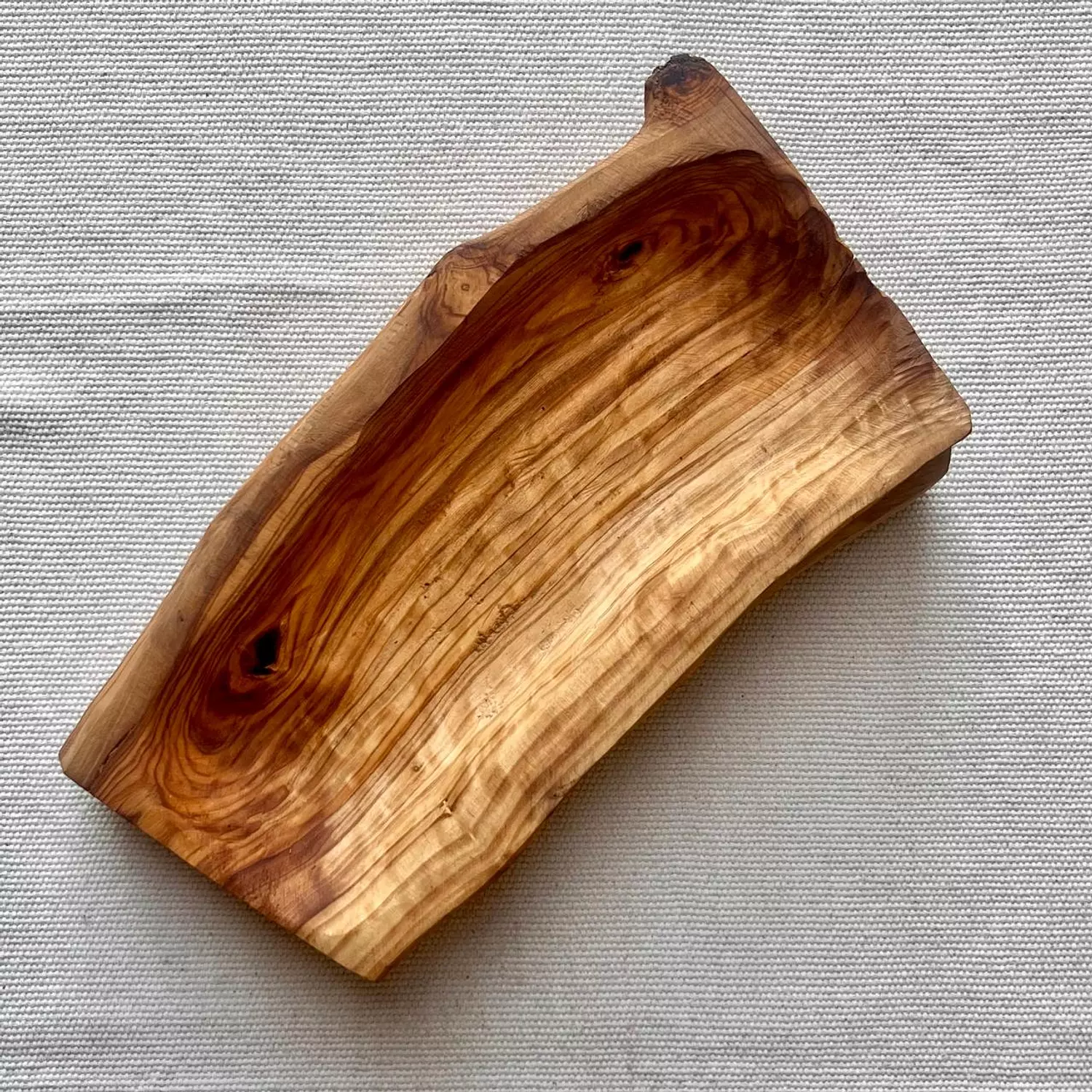 Olive Wood Deep Serving Platter hover image