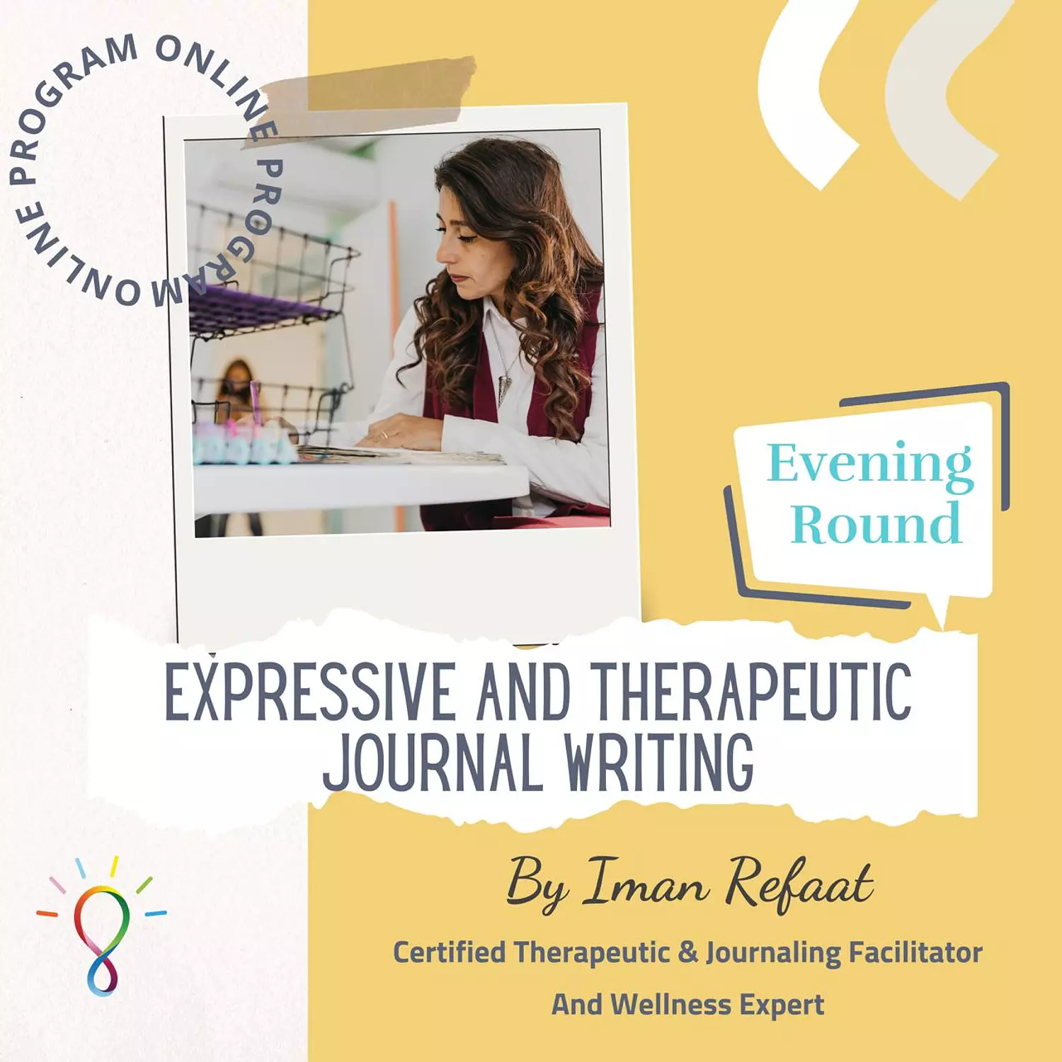 Expressive and Therapeutic Journal Writing Program - Evening Round #Round6 image