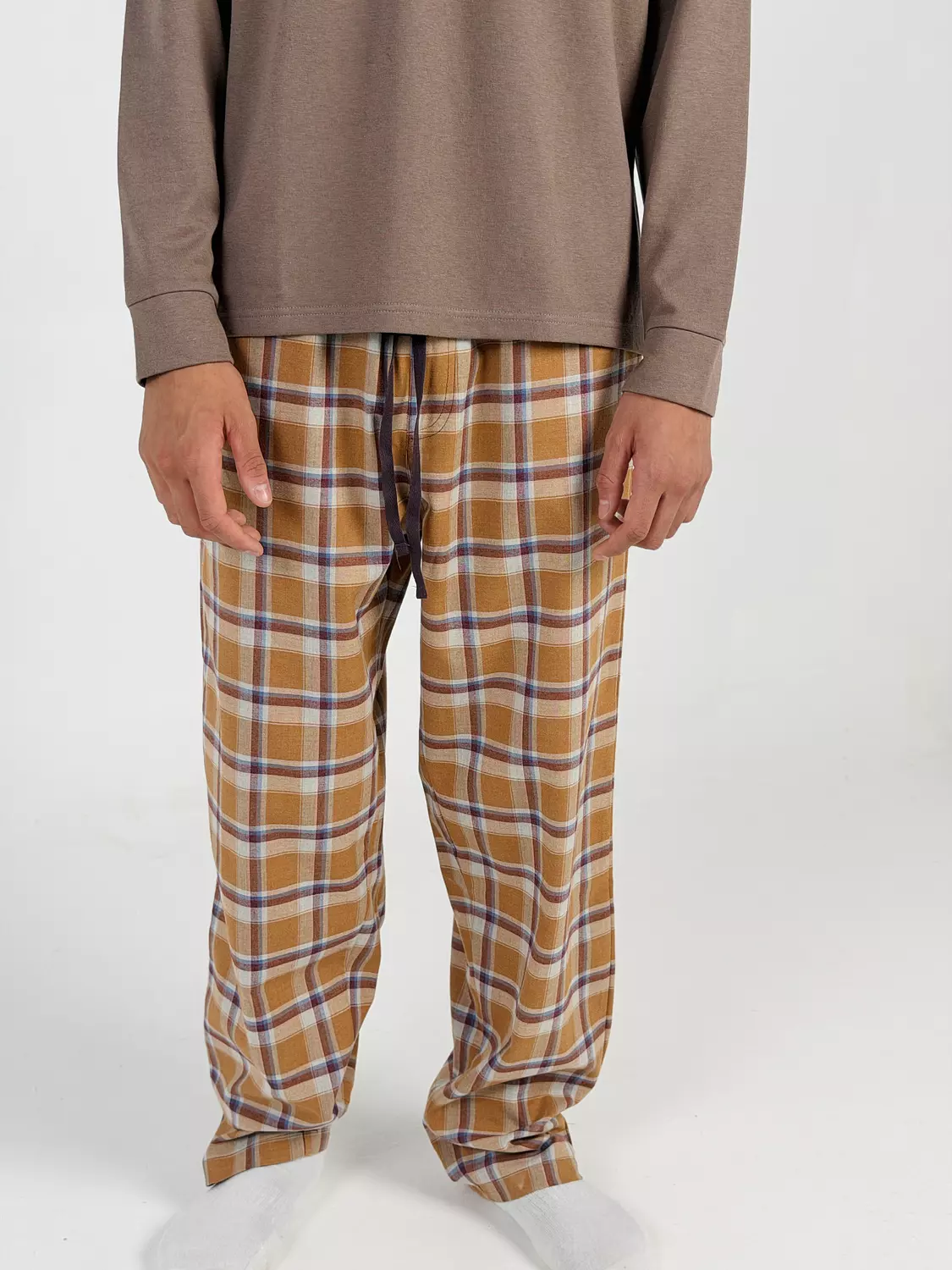Butterscotch Check Pants image