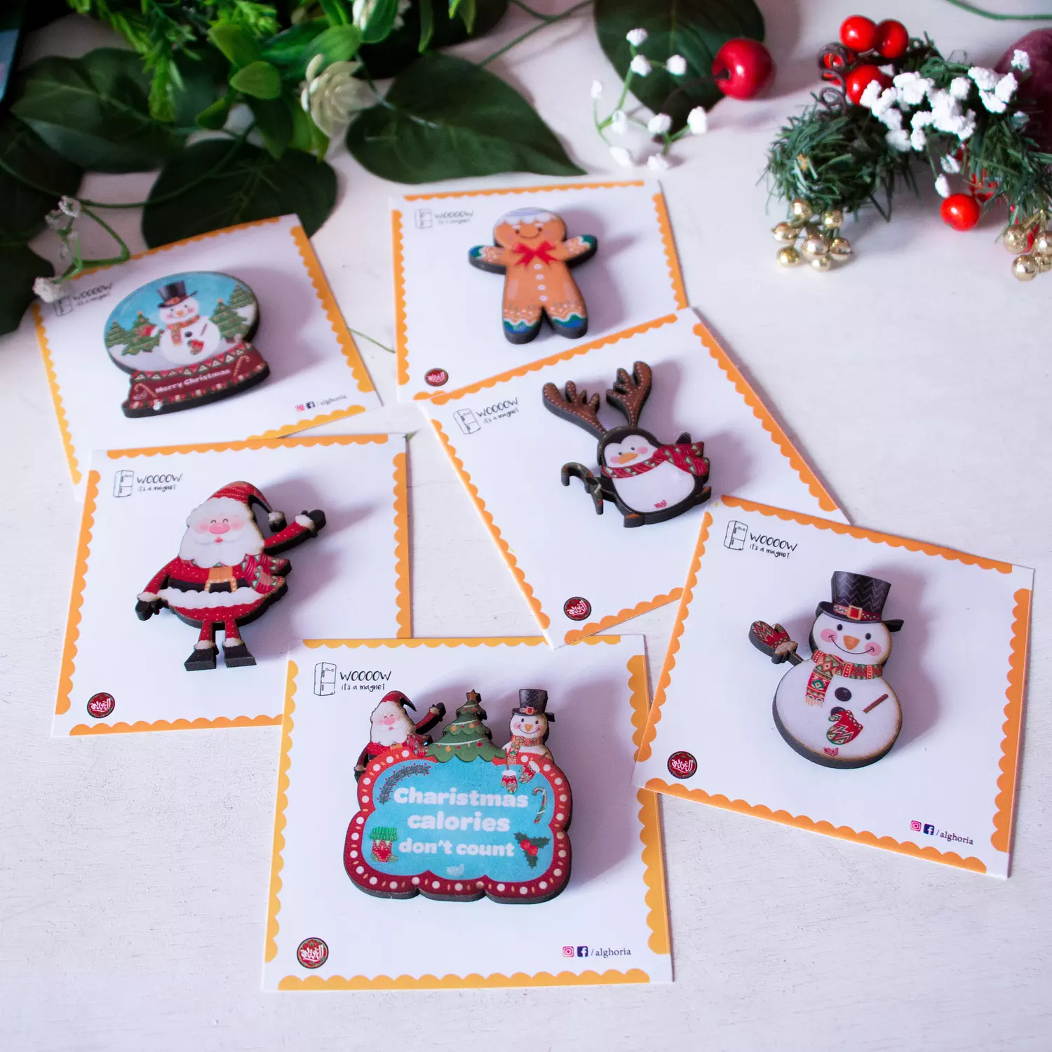 Chrsitmas Vibes Fridge Magnet 7