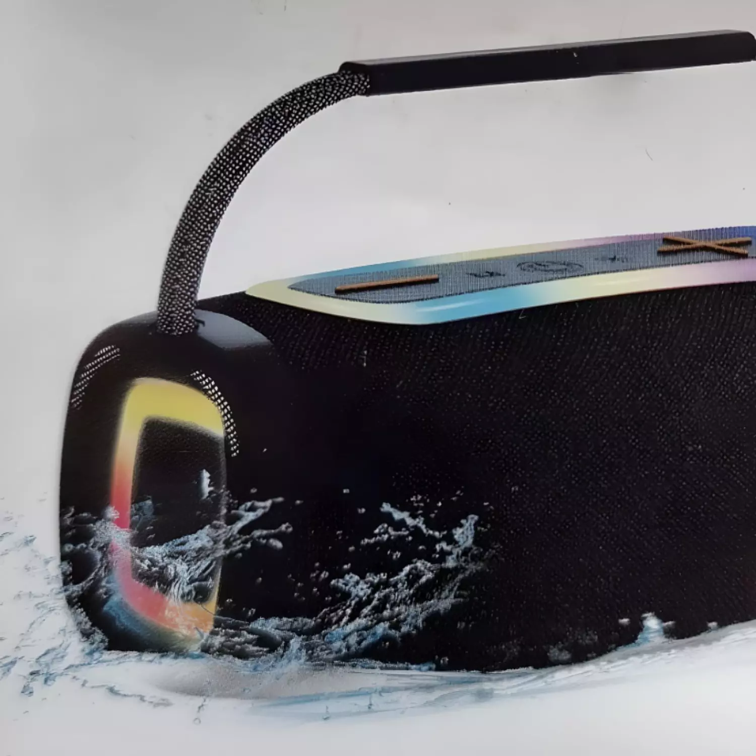 BOOMBOX 2000 Wireless Speaker – Stylish Design with RGB Lights & High-Quality Sound	 3
