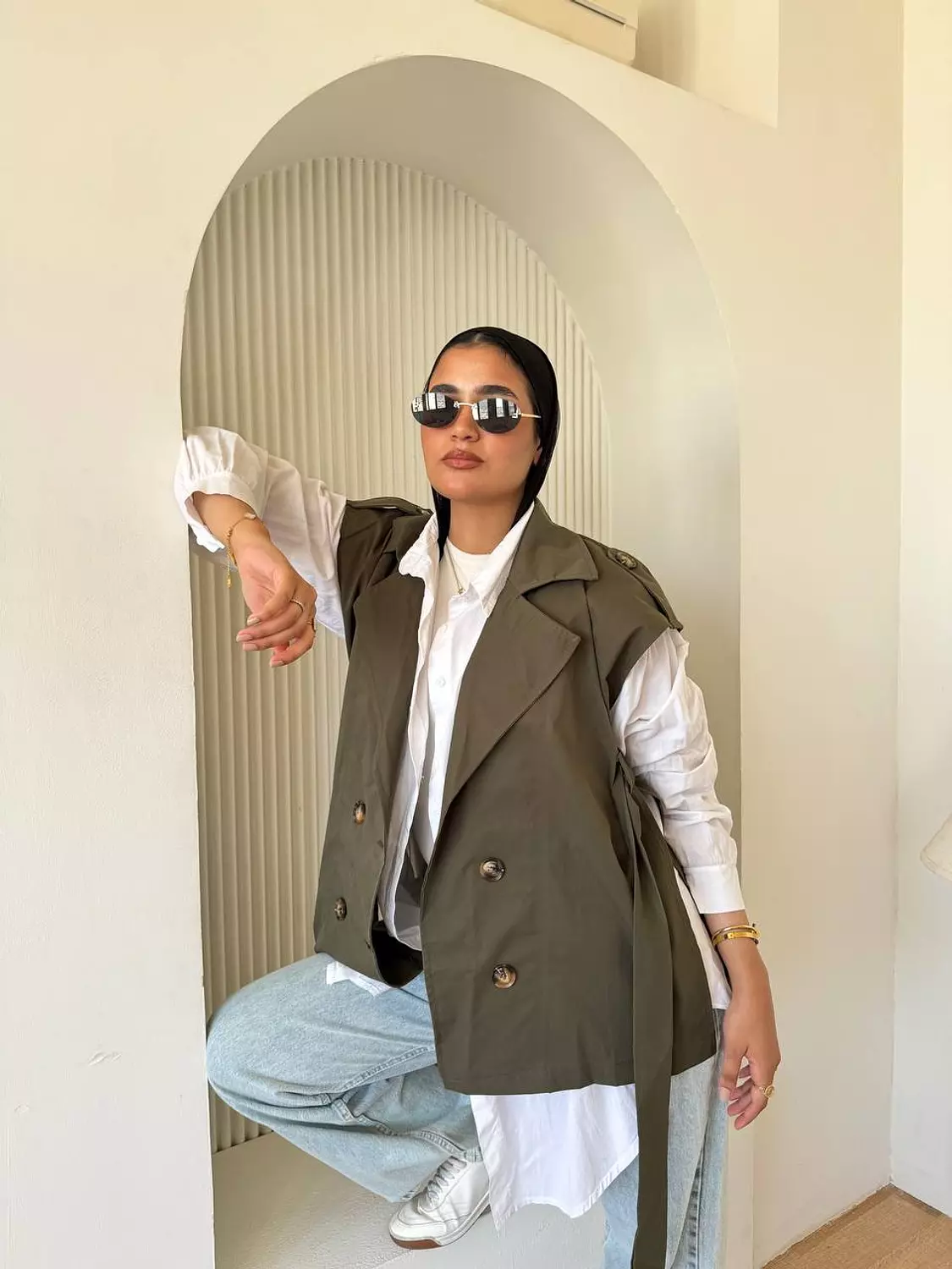 Gabardine vest 5