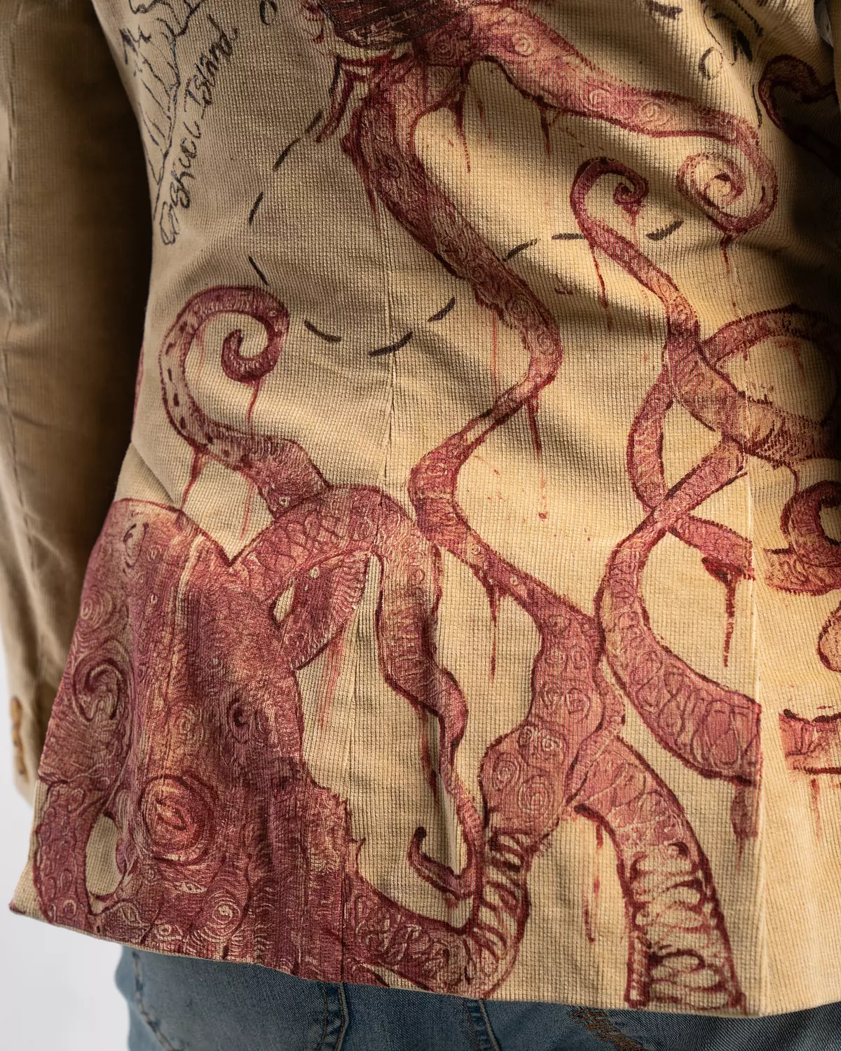 “Treasure map “ 1of1 hand-painted blazer  5