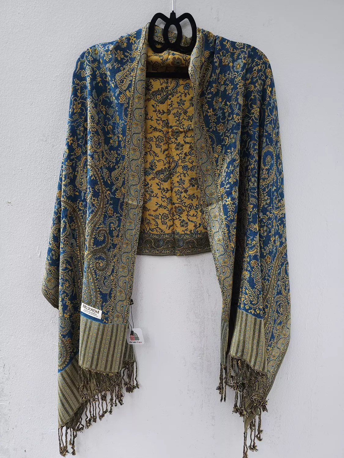 Blue/gold Pashmina    image