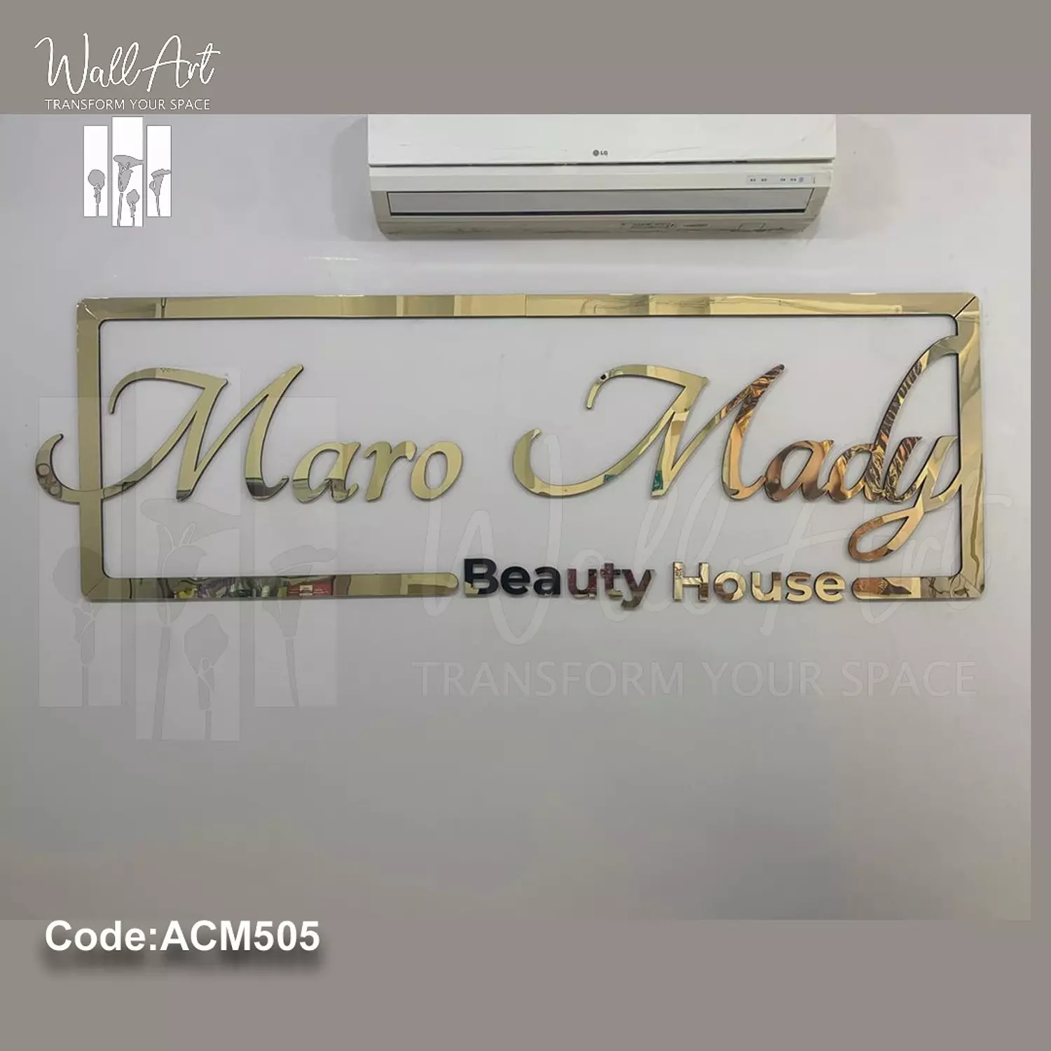 ACM505-Golden Acrylic Logo  2