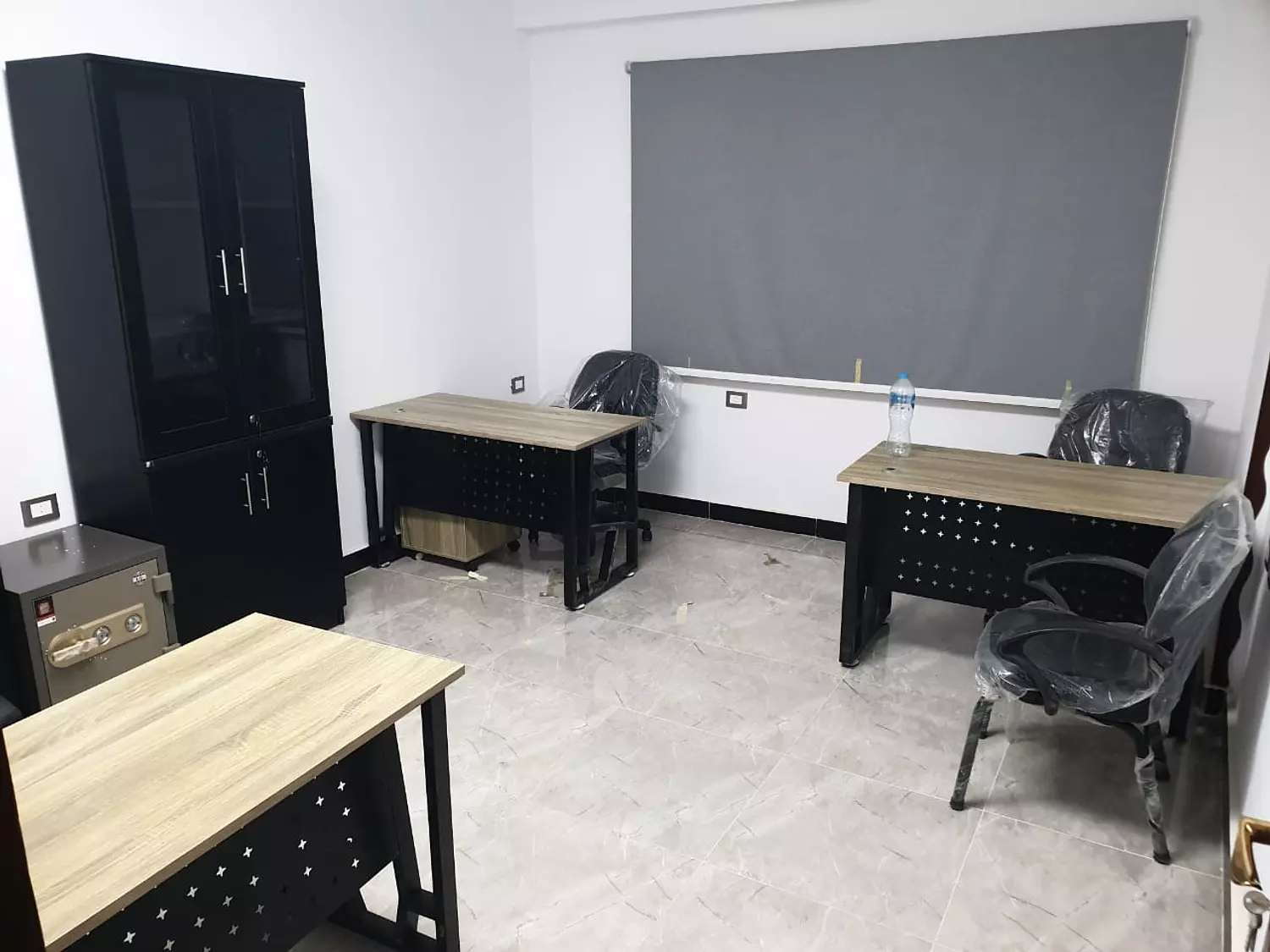 100 cm Desk – Black Islamic Frame + Ash Top hover image