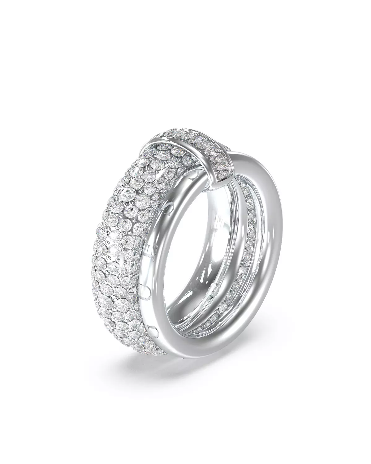 Guess Jewelry JUBR05198JWRH52 Ring For Ladies Silver Plated image