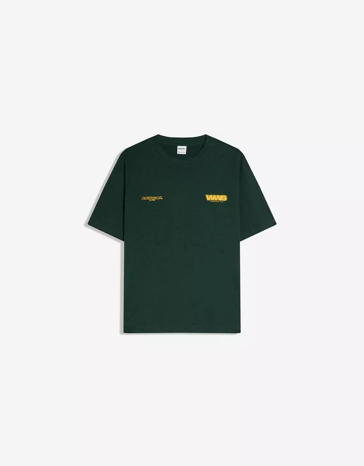 BERSHKA WWS SHORT SLEEVE PRINT T-SHIRT 5