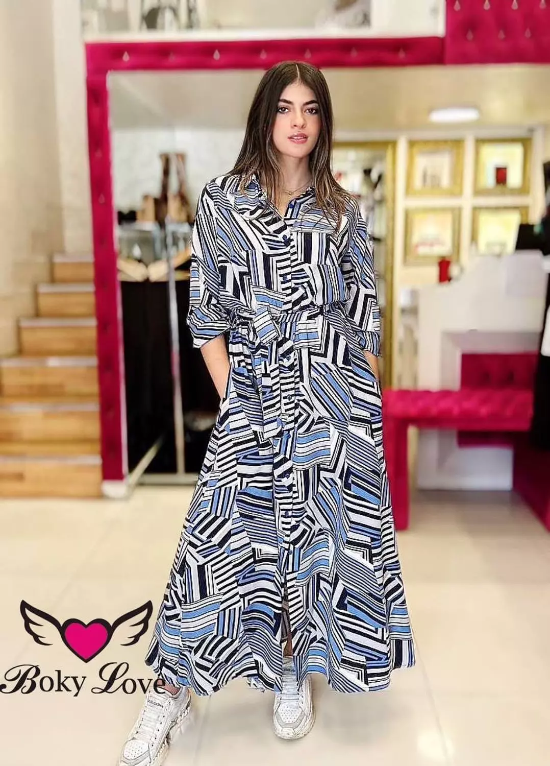 Striped dress image