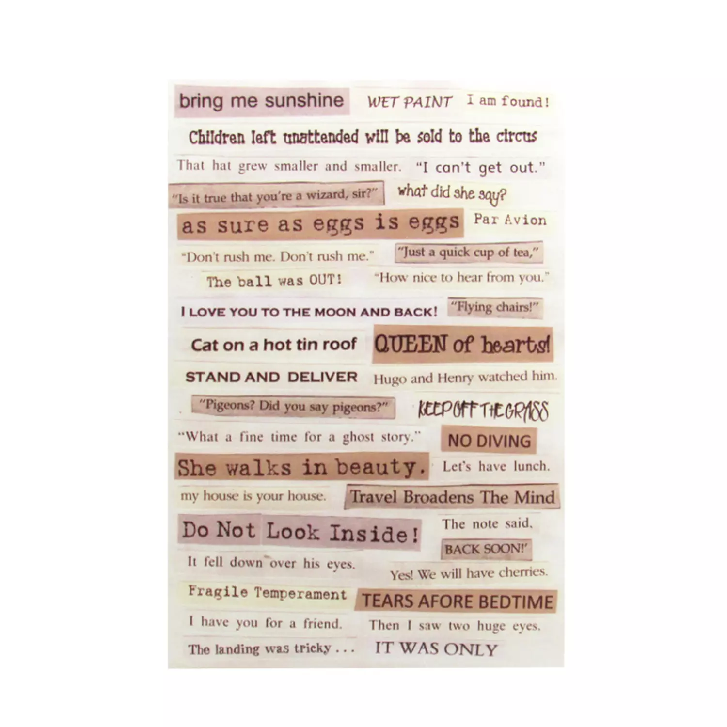 Stickers With Quotes designs - A5 26