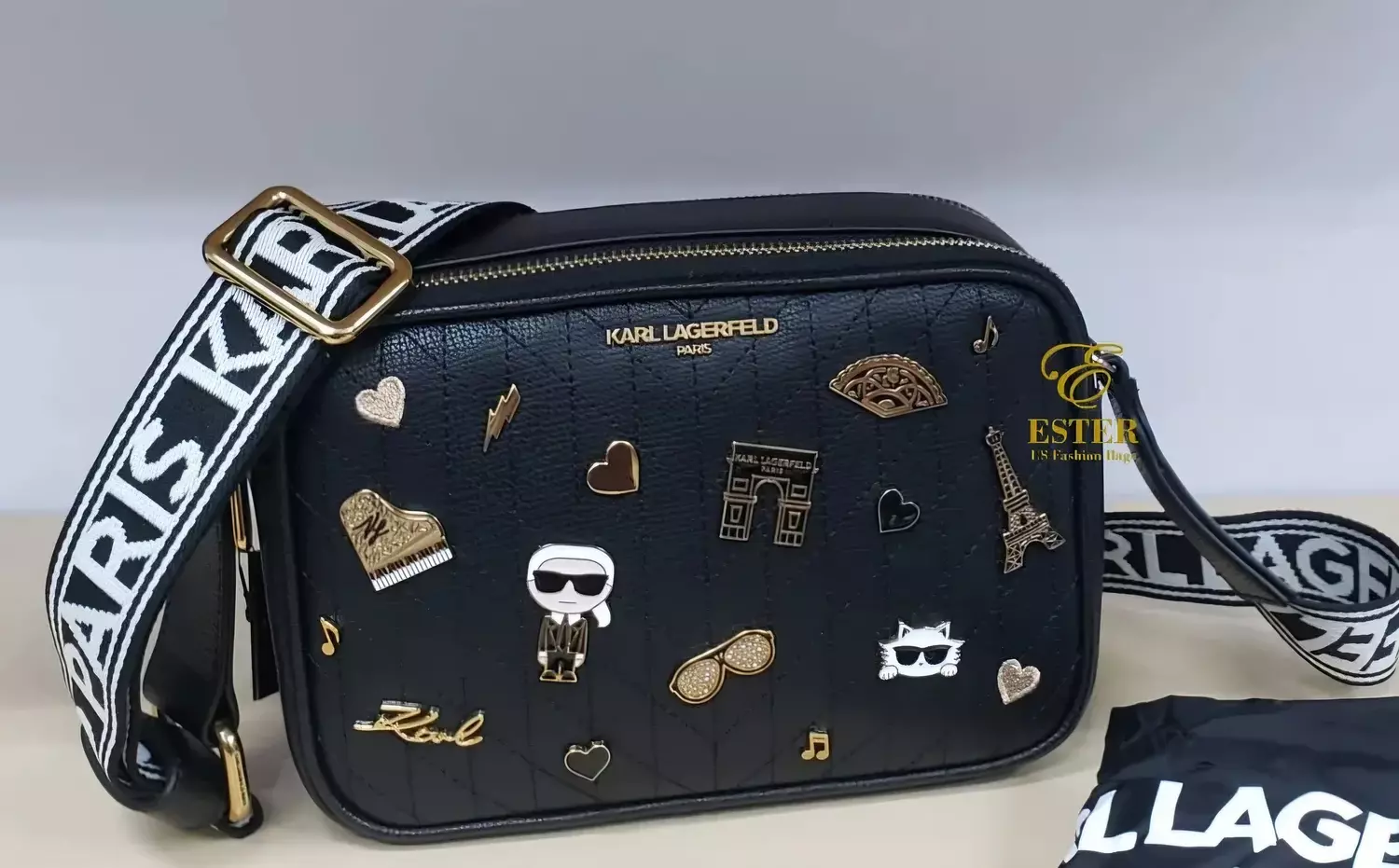 KARL Lagerfeld Paris pin Details crossbody 5