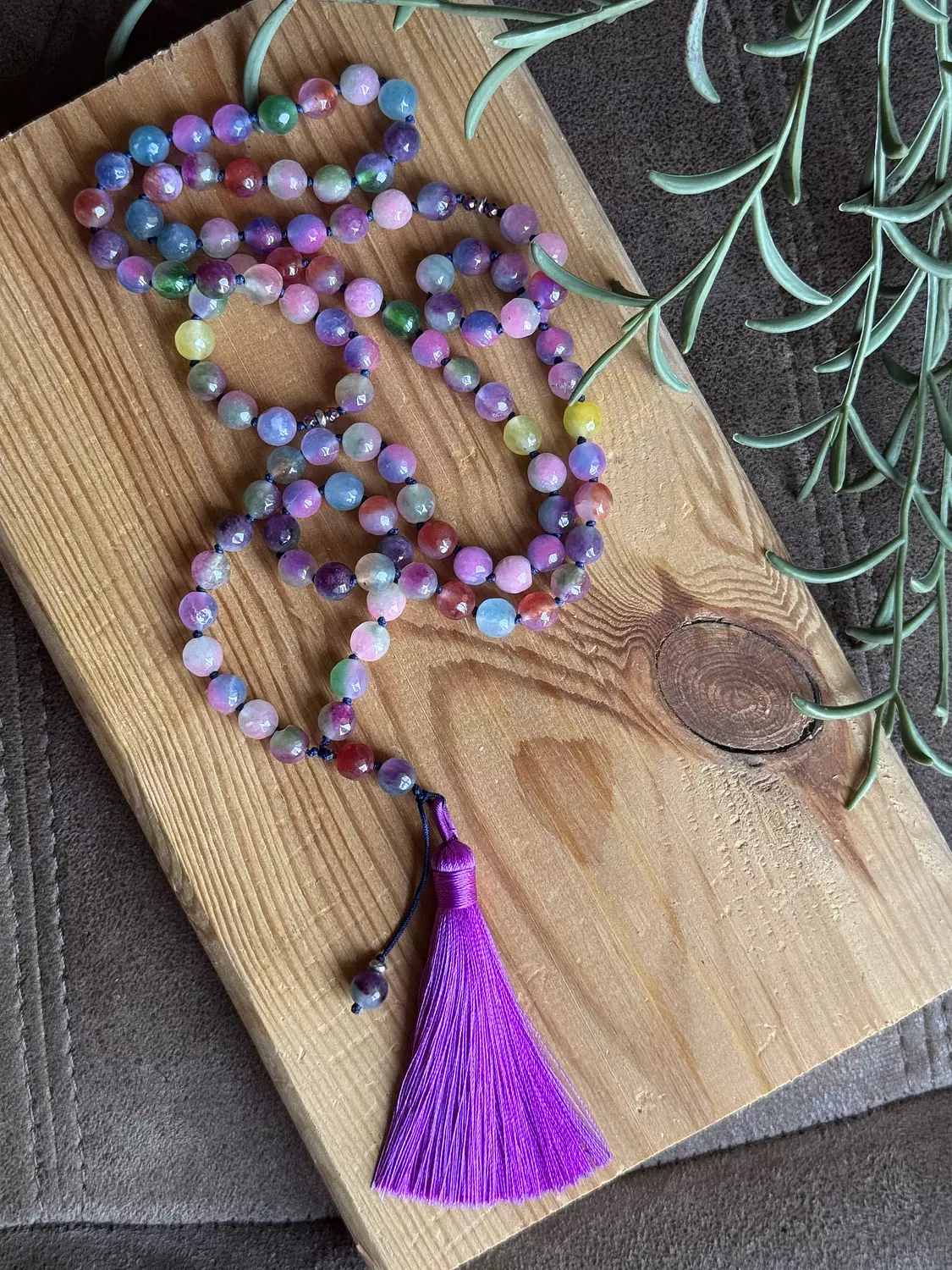 Knotted 99 Bead Rosary  " Lollypop " ( By Order )  image